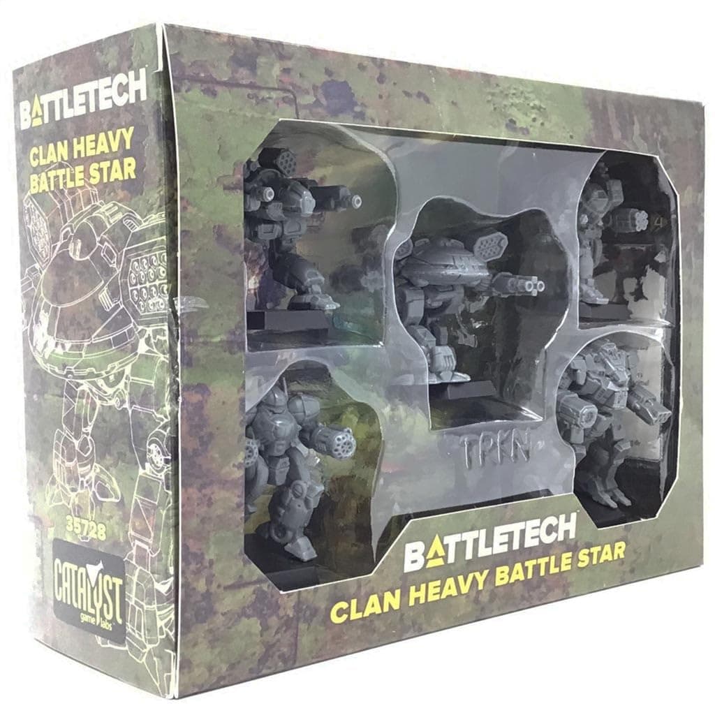 Catalyst Game Labs BattleTech Clan Heavy Battle Star, Grey