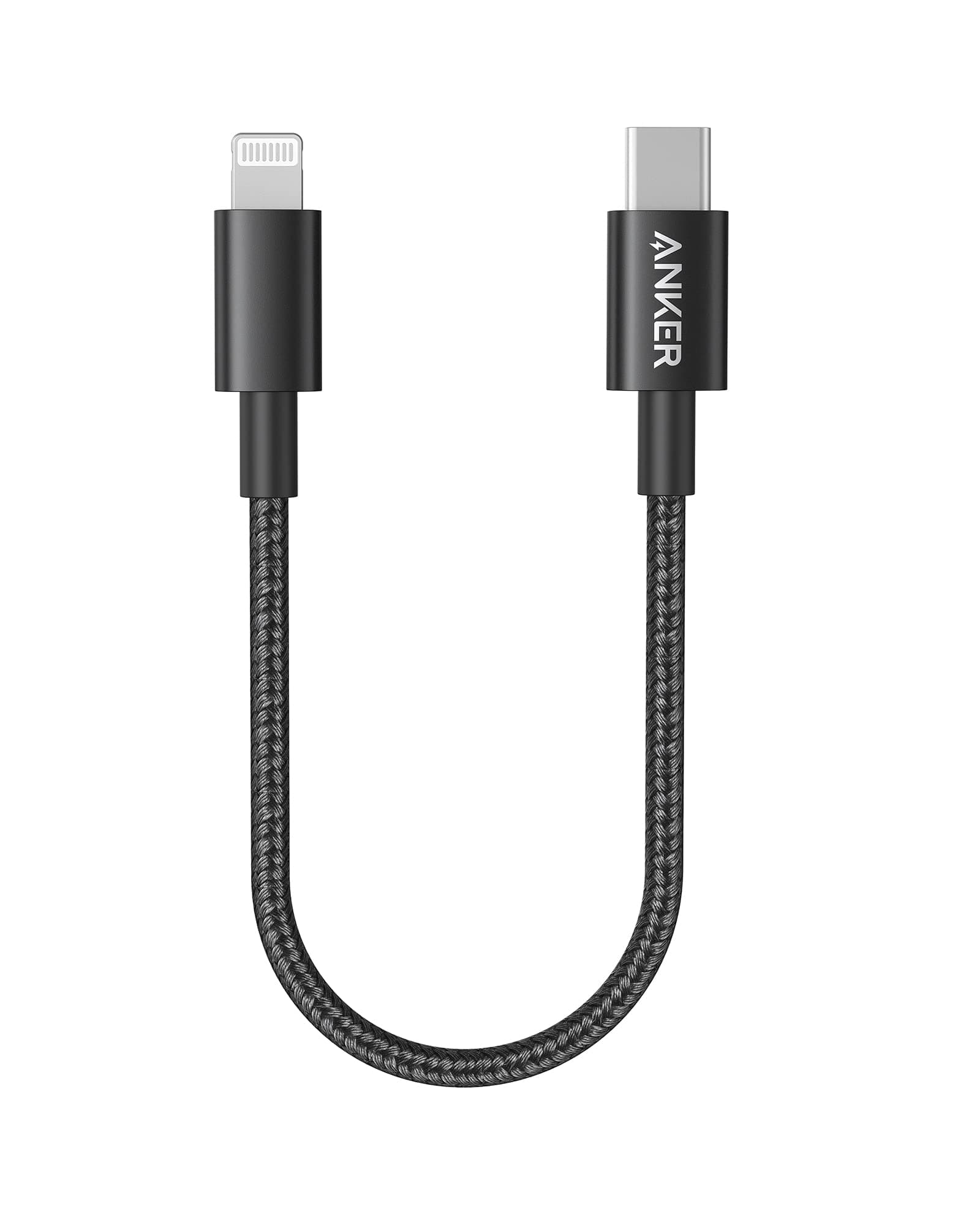 Anker New Nylon USB C to Lightning Cable, Apple MFi Certified for iPhone 14 Series, and More (1FT,Black)