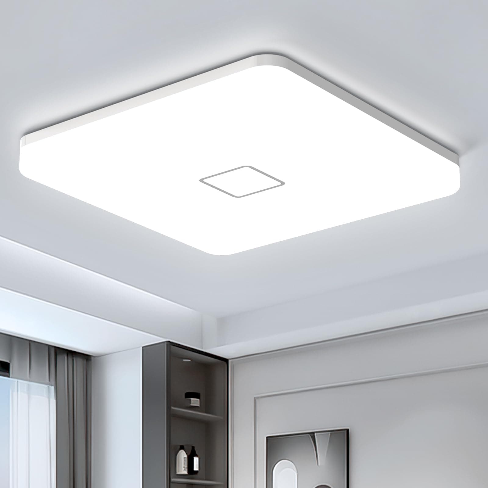 Airand Flush LED Ceiling Light 24 W with LED Chips 240 Pieces Daylight Cool White