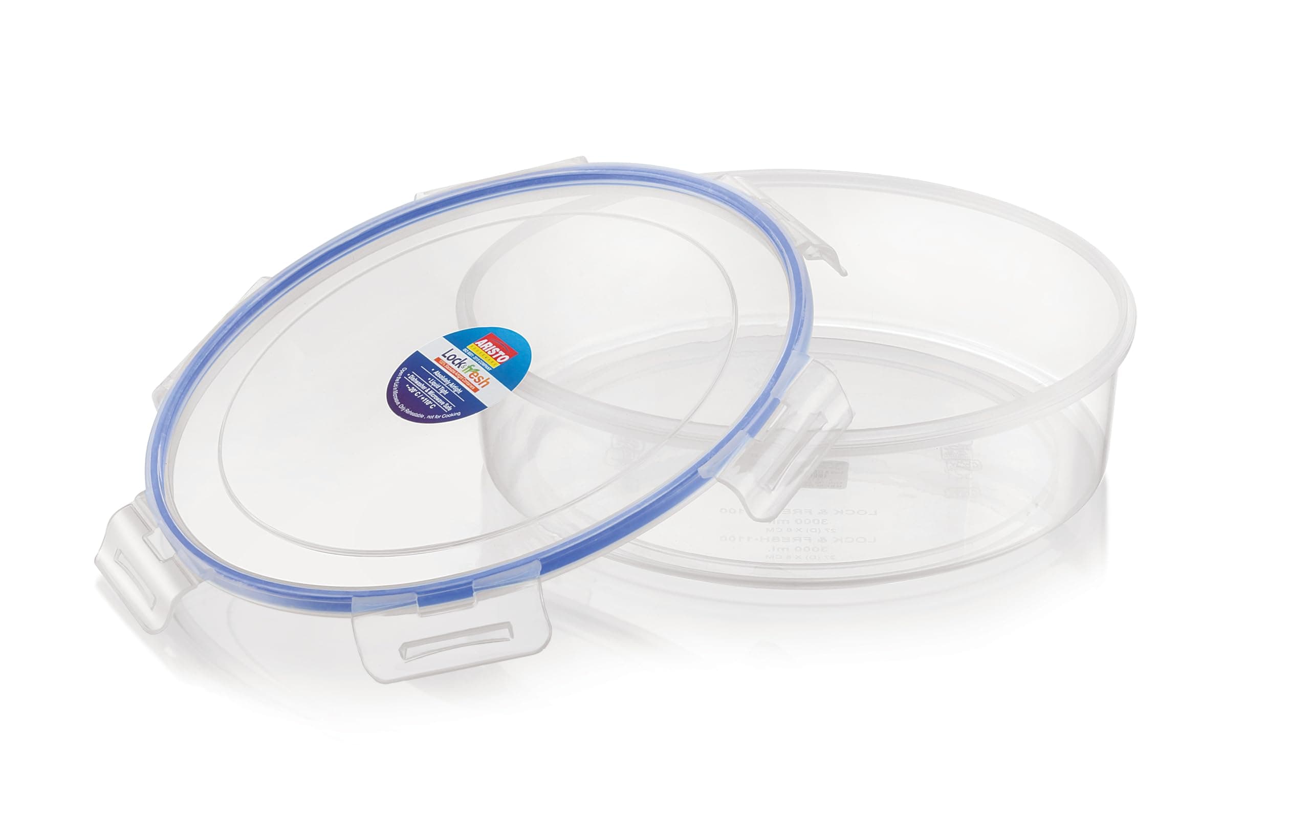 Aristo LOCK & FRESH-1100 |Container for Kitchen Storage Set Plastic Storage Container |3000ml, 1-Piece Storing grains, pulses, snacks etc