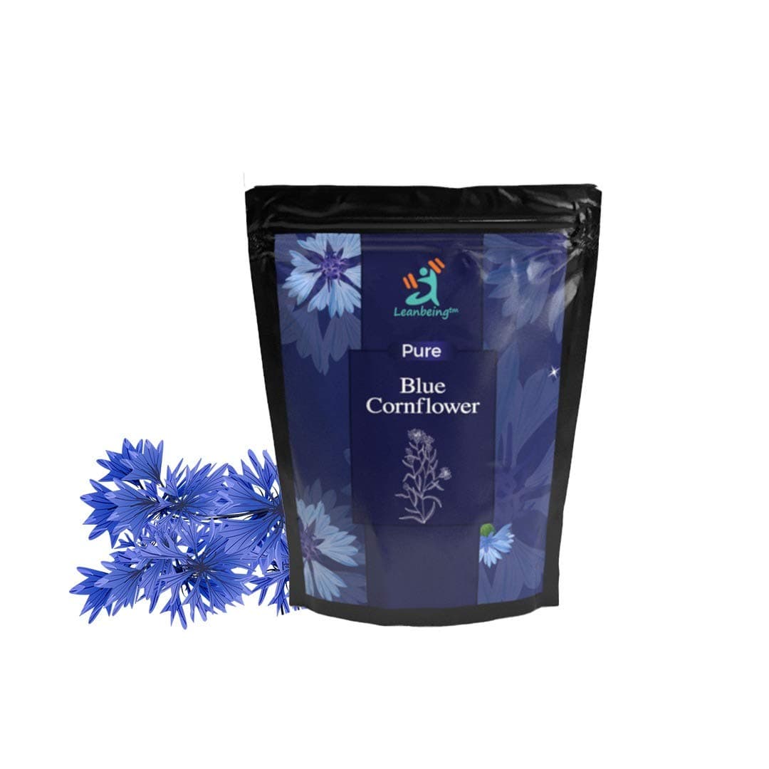 Leanbeing- Pure Blue Corn Flower (100g) | Blue Corn Flower Tea | Good For Skin | Treats Constipation