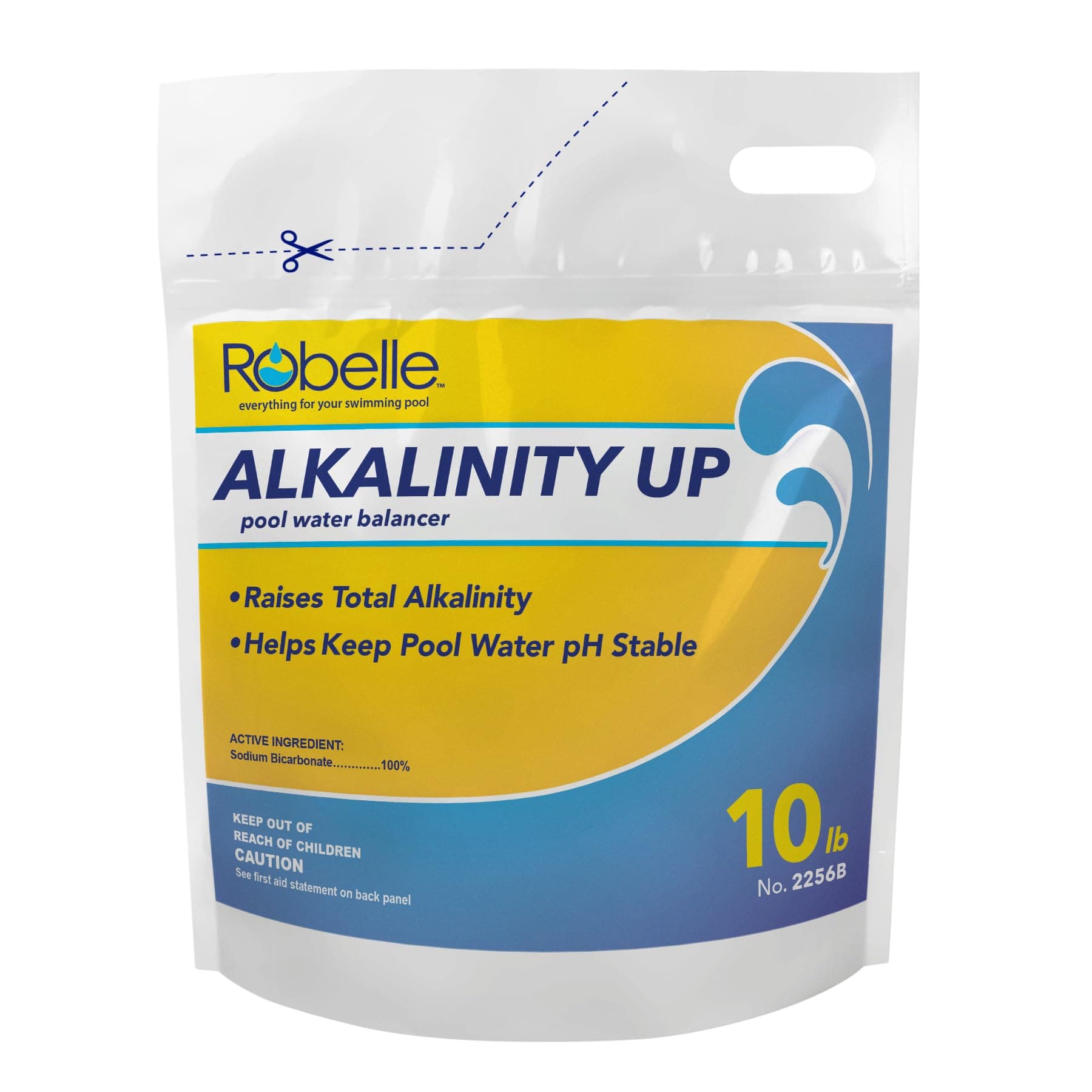 Robelle 10-Pounds Premium Alkalinity Up for Pools, Alkalinity Increaser for Swimming Pools, 100% Sodium Bicarbonate