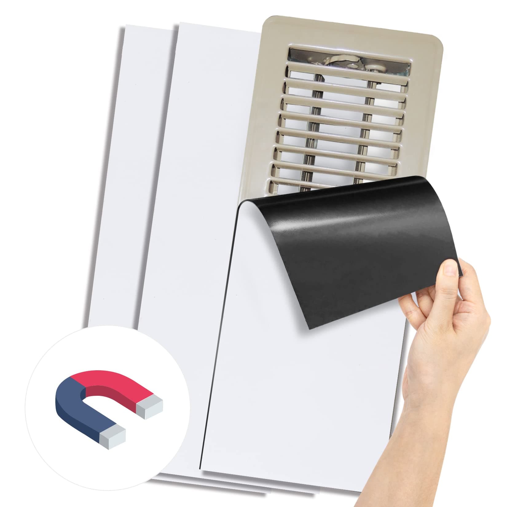 Magnetic Vent Covers for Ceiling - Sukh Magnetic Ceiling Vent Cover for Air Vents Wall Home Floor 3 Pack 5.5 X 12 Inch