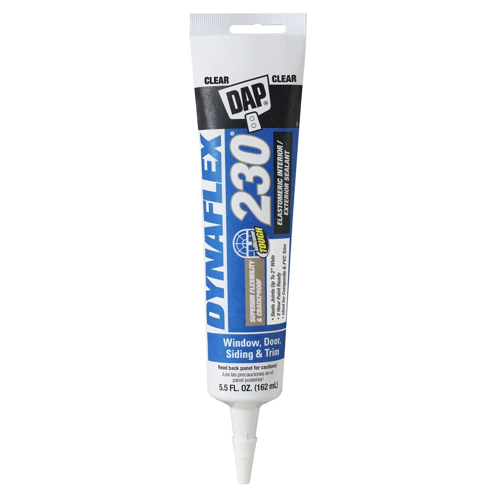 DAP Dynaflex 230 Premium Elastomeric Sealant, Clear, 5.5 Oz (7079818860)
