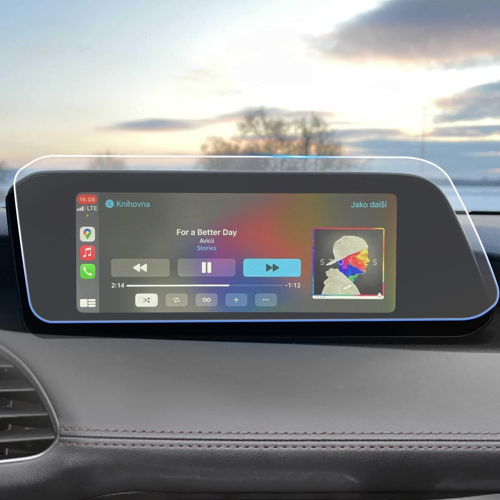 TTCR-II Compatible with MAZDA3 Screen Protector 2019-2024 2025 2026 and for Mazda CX-30 Screen Protector 2020-2024 2025 2026, for Mazda 3 and CX-30 Touchscreen Film 8.8 Inch