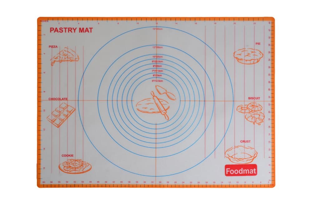 Homes Hold Silicone pastry rolling mat sheet extra large non slip non-stick for fondant icing with measurements 61cm * 45.5cm