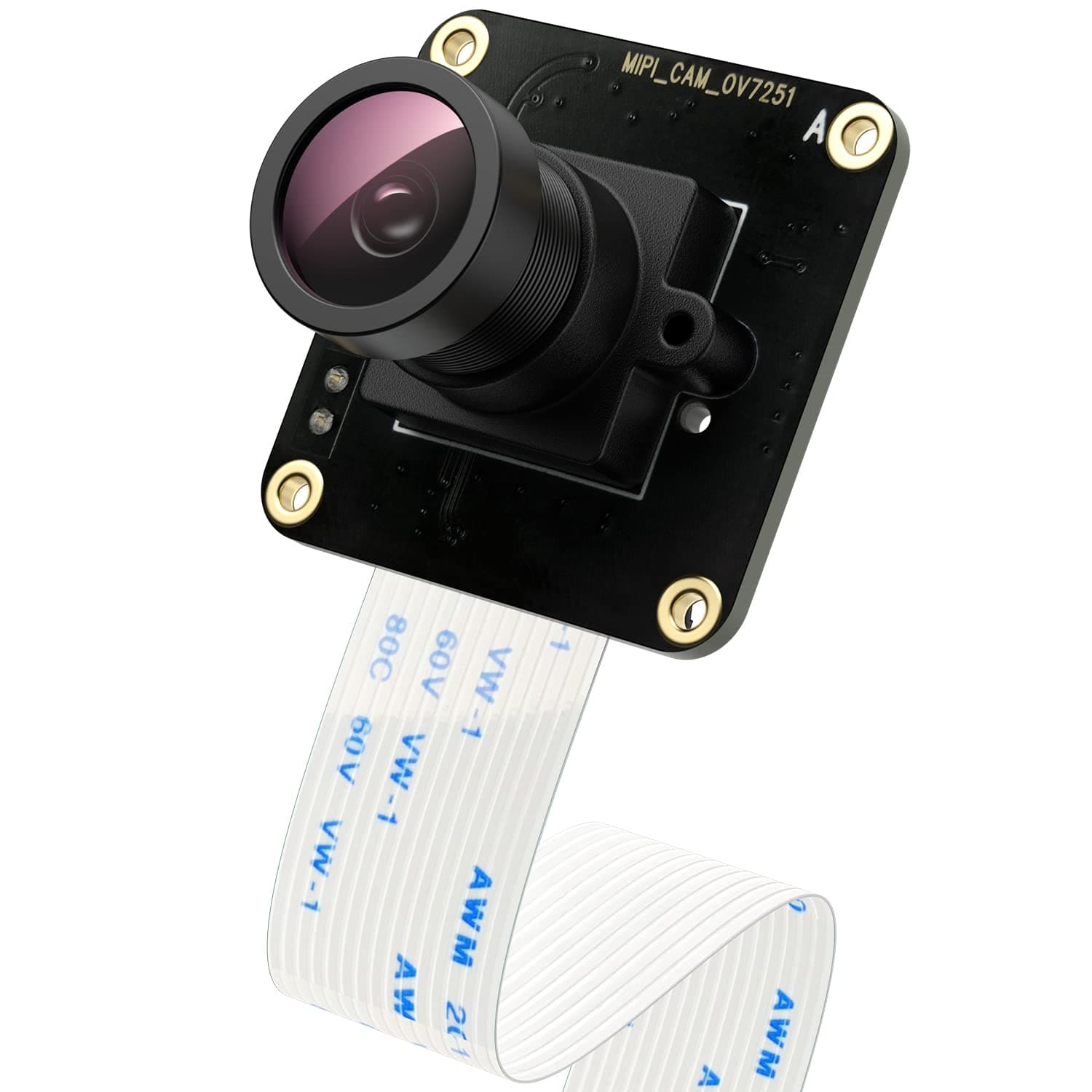 Global Shutter Camera Module with OV7251 Sensor Support Hardware & Software Trigger,Support Rpicam,Libcamera for Raspberry PI Build in Driver Unique Driver