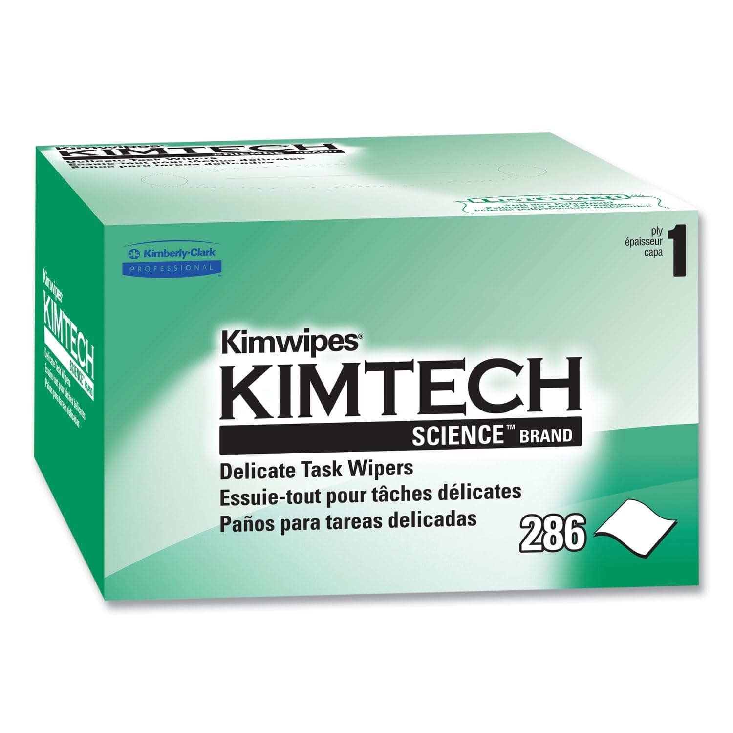 Kimtech Science Kimwipes, White Wipes, Delicate Task Wiper, 4.4"X 8.4", 280 Wipes/Box, 60 Box Pack, 16800 Wipes