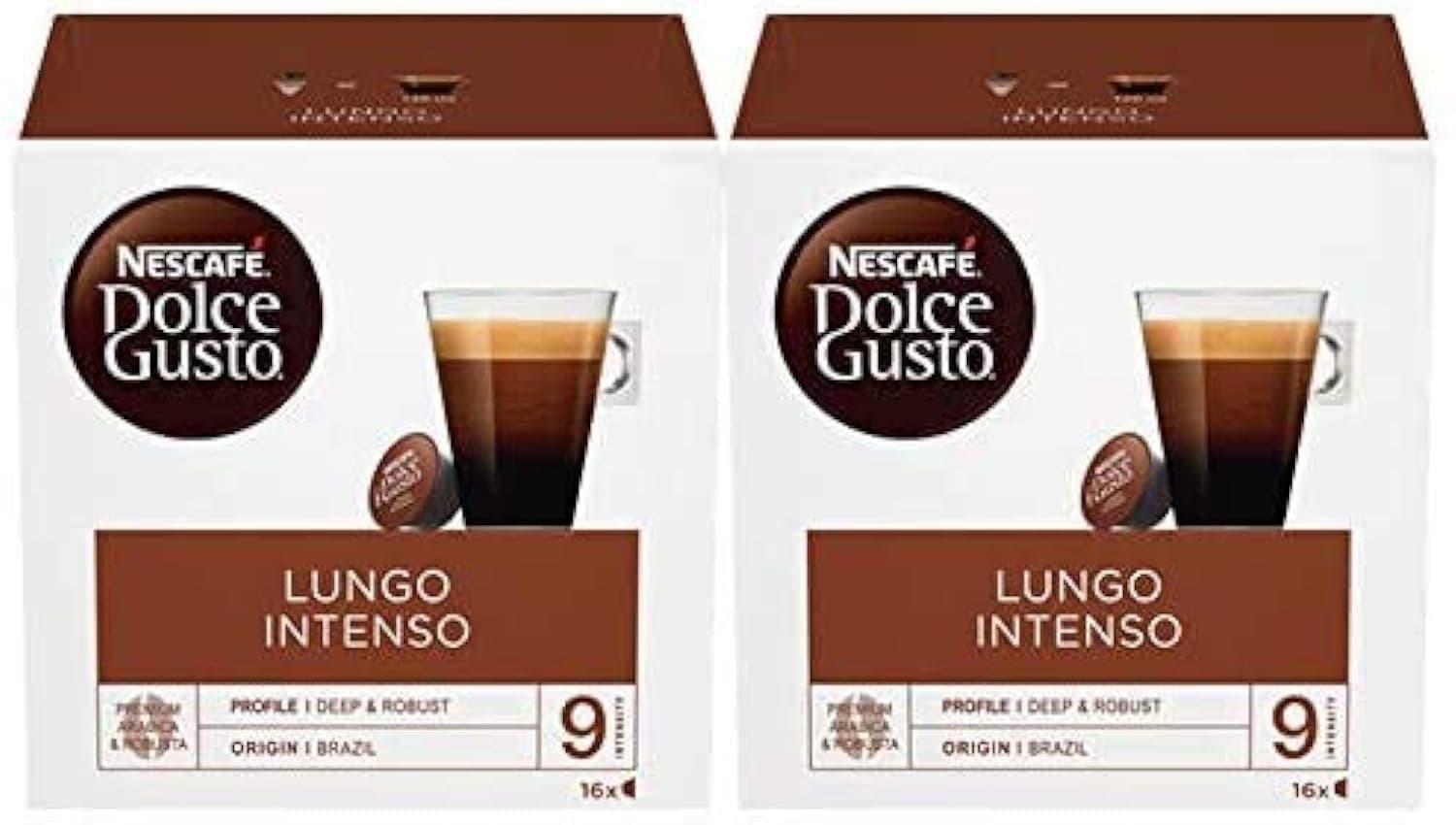 NESCAFE DOLCE GUSTO LUNGO INTENSO x 2 PACK