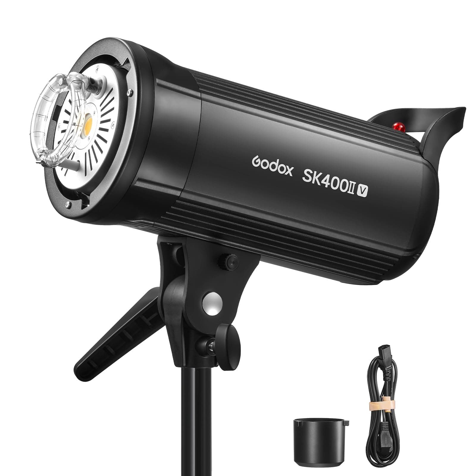Godox SK400IIV Professional Studio Strobe Flash 400W 2.4G Wireless X System Bowens Mount LED Modeling Lamp 0.1-1.5s Recycle Time Monolight Strobe Light for Photography(SK400II Upgraded Version)