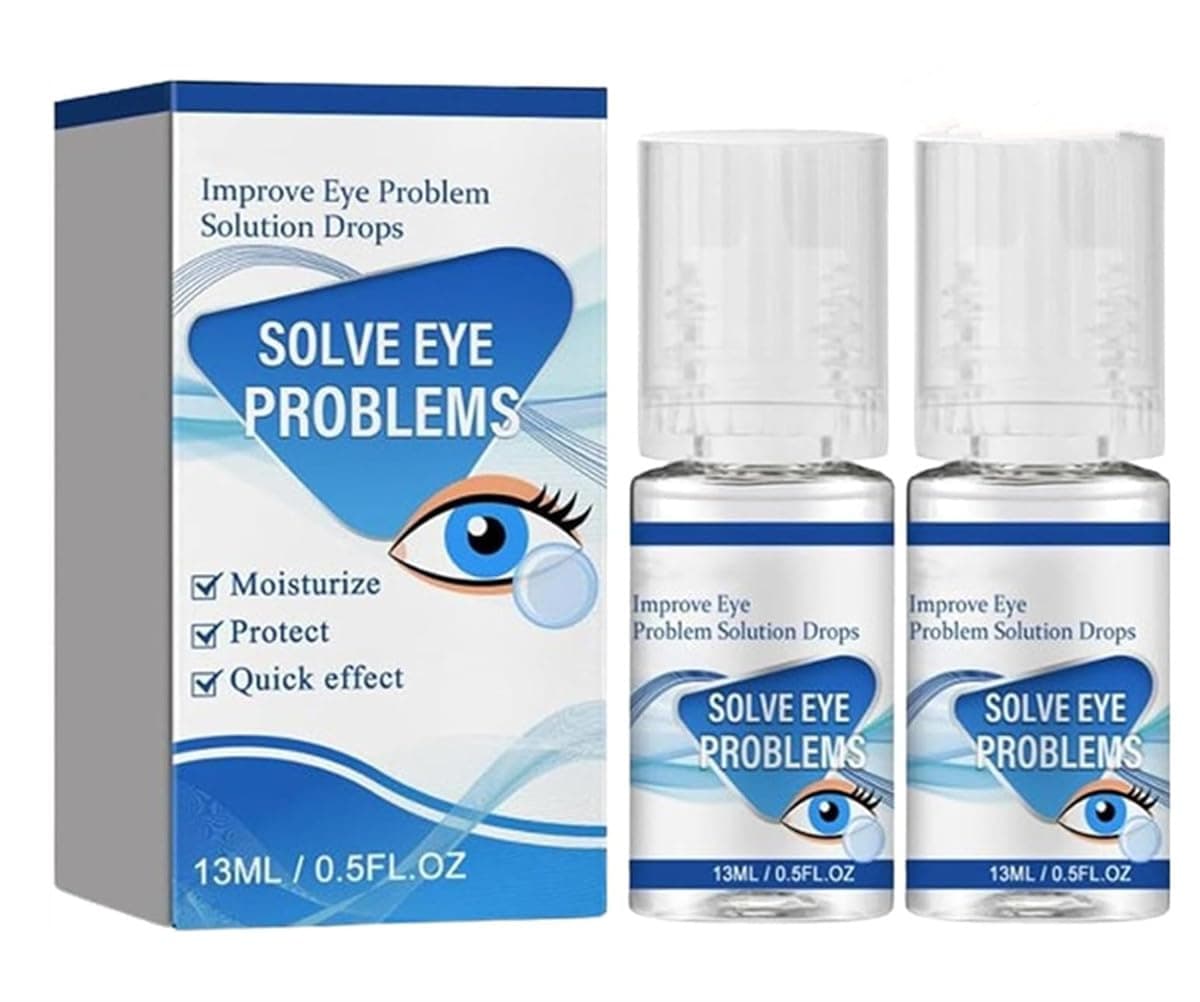 Reversal Eye Drops,Eye Wellness Drops, Improve Eye Problem Solution Drops, Relief Dry Eye Drops, Alleviate Eye Fatigue,Clear Eyesight (2pcs)