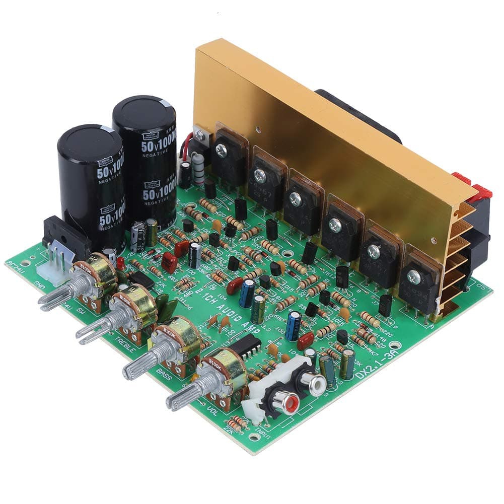 300W 2.1 Channel Bluetooth Audio Amplifier Board for AC Dual 18-26V Subwoofer Stereo Amplification Home Sound System