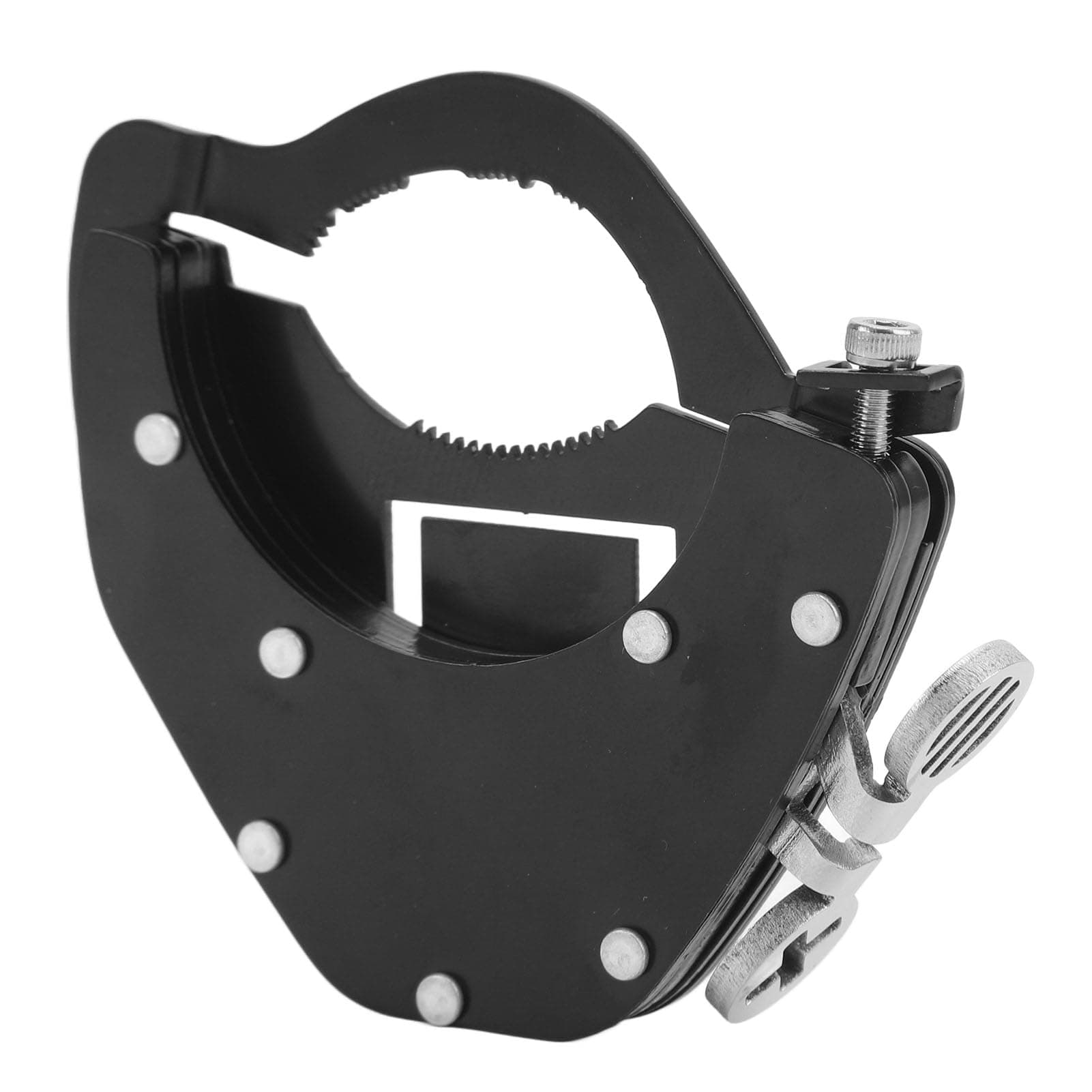 Universal Throttle Lock, Motorcycle Control Lock Kits, Black Assist Clamp, Rustproof Adjustable Retainer (Top)