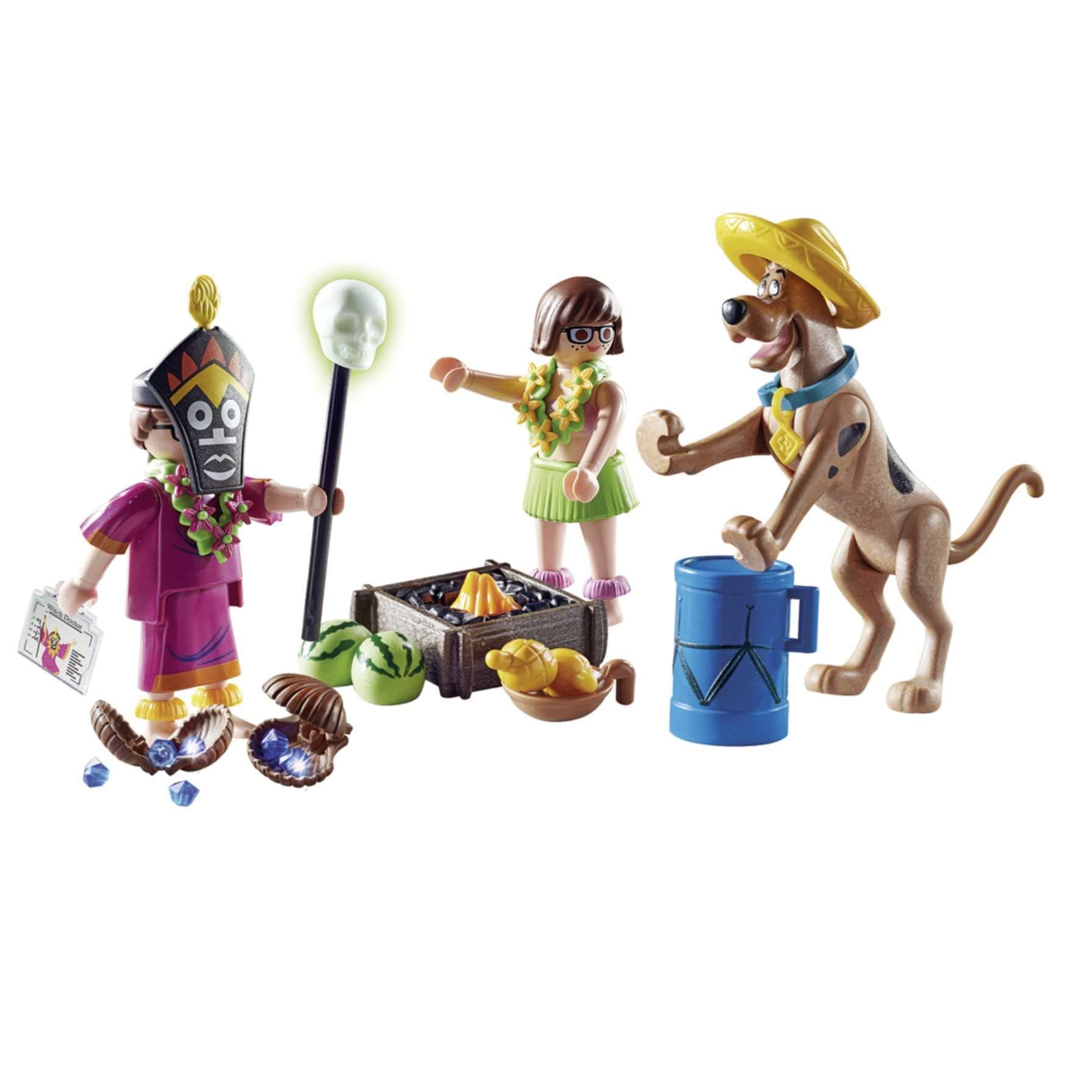Playmobil SCOOBY-DOO! 70707 Adventure with Witch Doctor, for Children Ages 5+