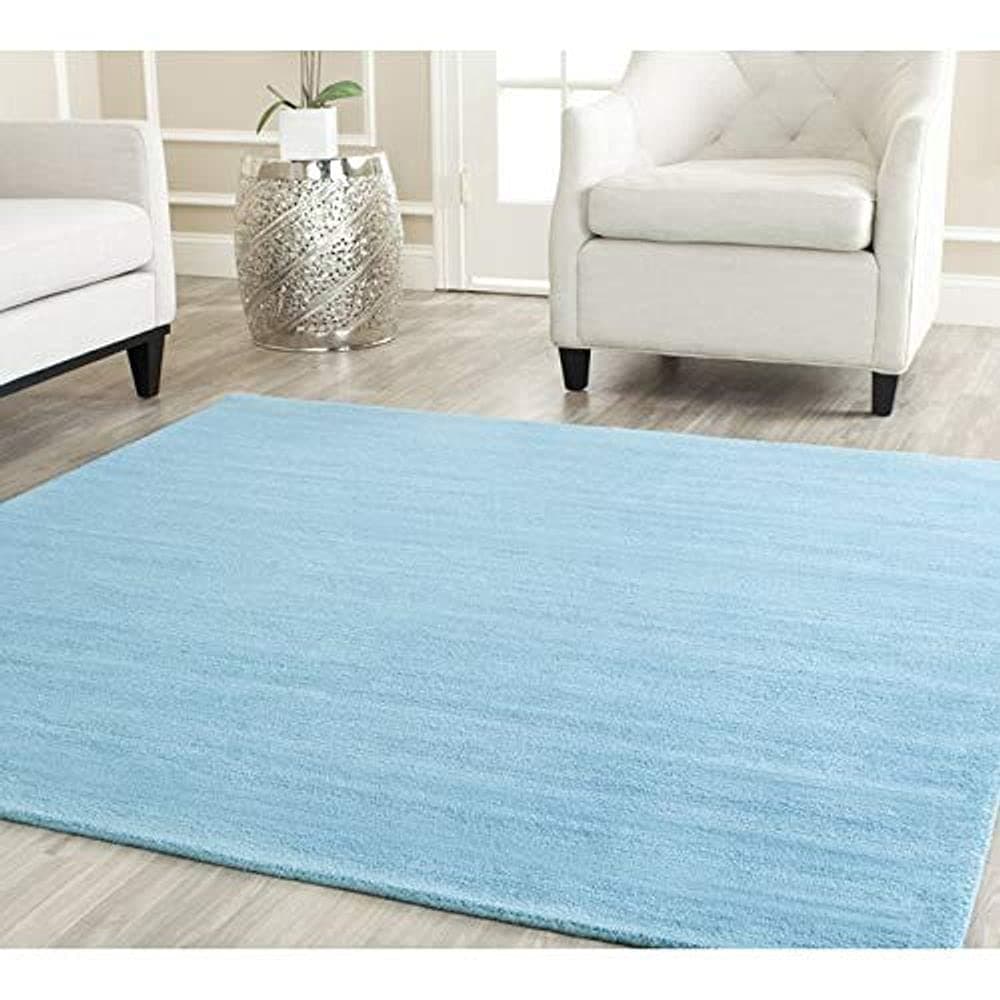 ZARACARPETS Solid Plain Exported Quality Hand Made Carpets and Rug Size 8 Feet by 10 Feet (8x10 feet) Teal