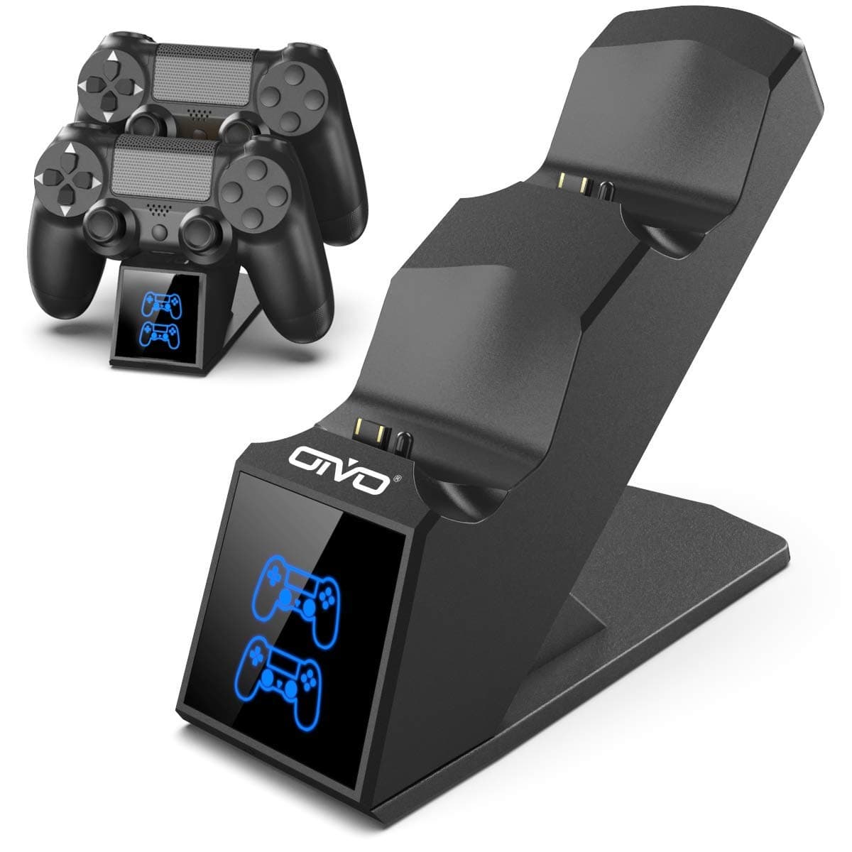 OIVO PS4 Controller Charger, 1.8H Fast PS4 Charging Dock for Sony Playstation 4 Controllers, Playstation 4 Controller Charger for Playstation4 / PS 4 /Slim/Pro Controller