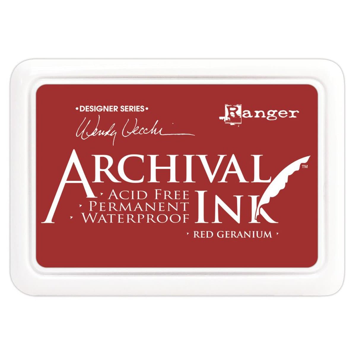 Ranger AID-38993 Geranium Archival Ink, Red