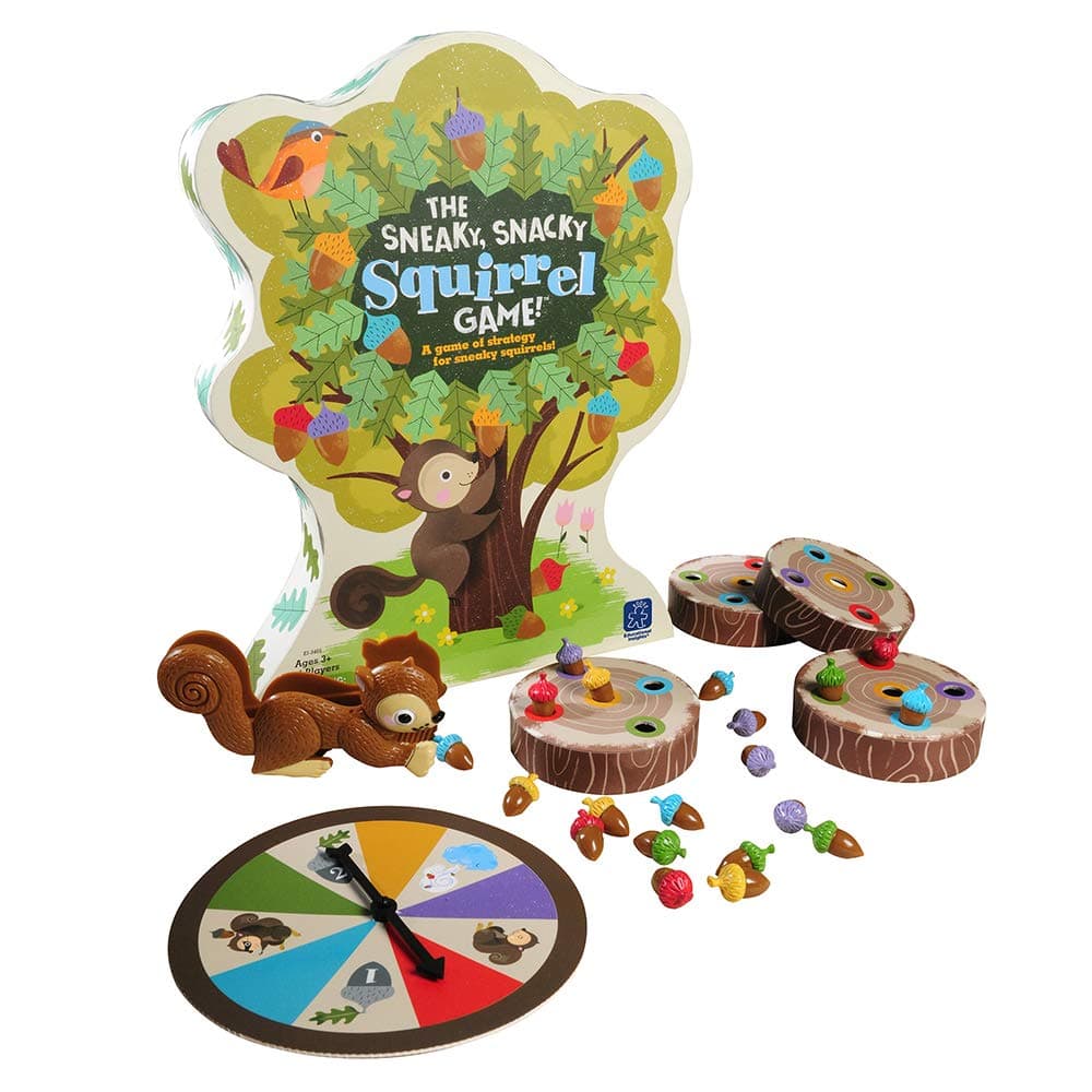 Learning Resources Sneaky Snacky Squirrel Game, Ages 3+, Preschool Colour Sorting Toy, Toddler Board Game