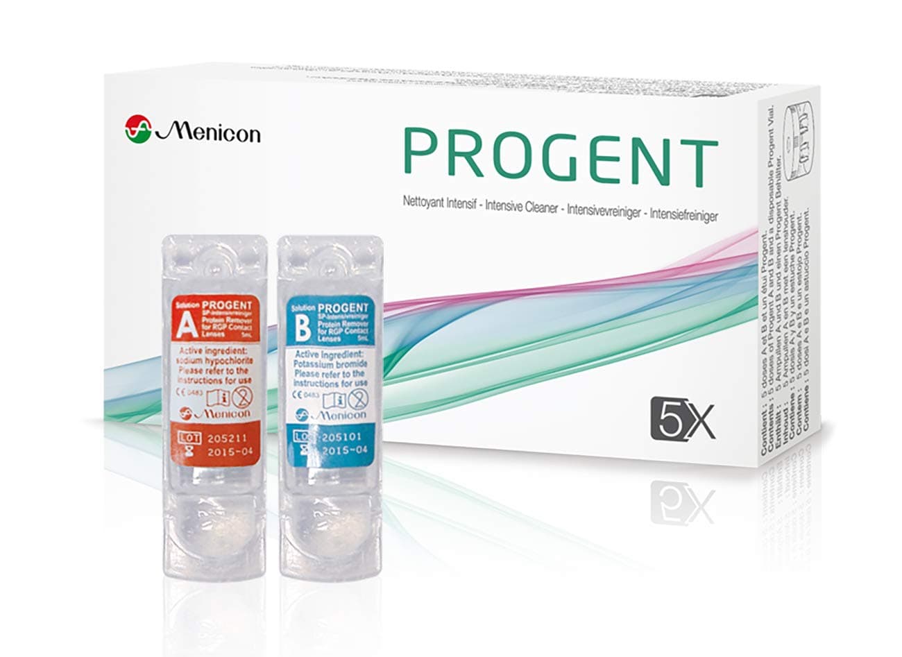 MENICON PROGENT INTENSIVE CLEANSER 5 DOSES A & B