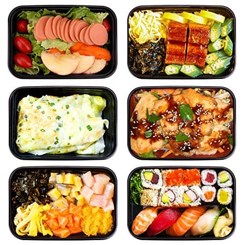Meal Prep Container 1 Compartment Bento Boxes 20 Pack 32oz with Lids Microwave & Dishwasher & Freezer Safe Food Container Chinese Take Out Containers
