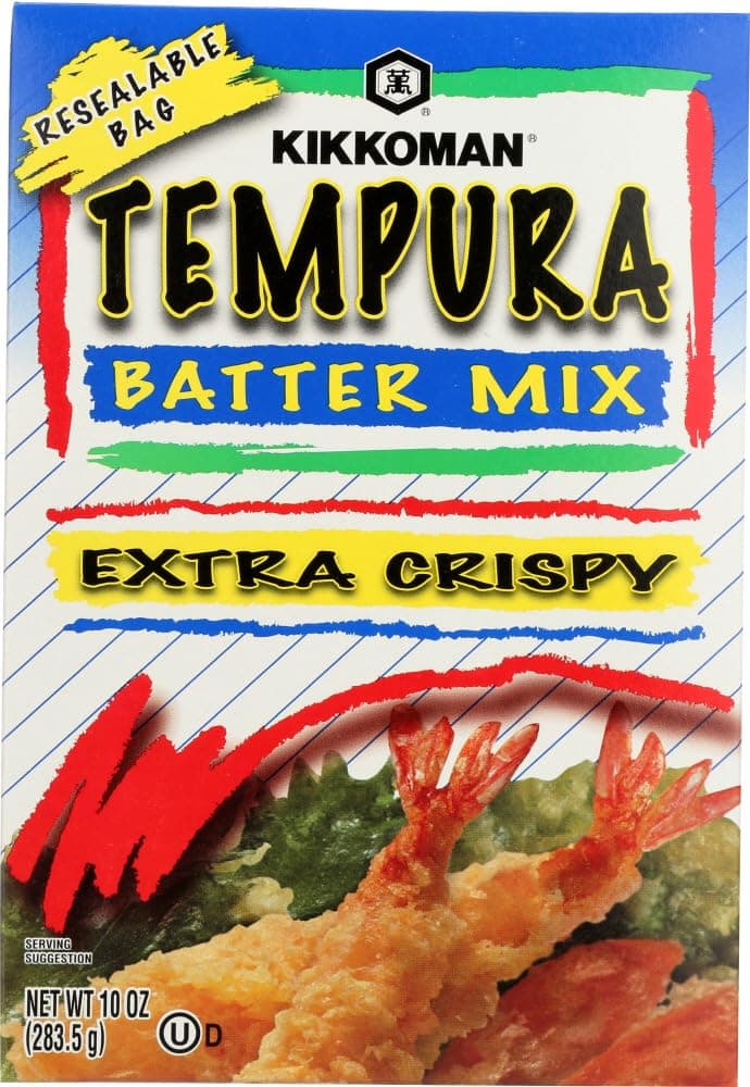 Extra Crispy Tempura Batter Mix, 10oz Box (Pack of 4) by Kikkoman
