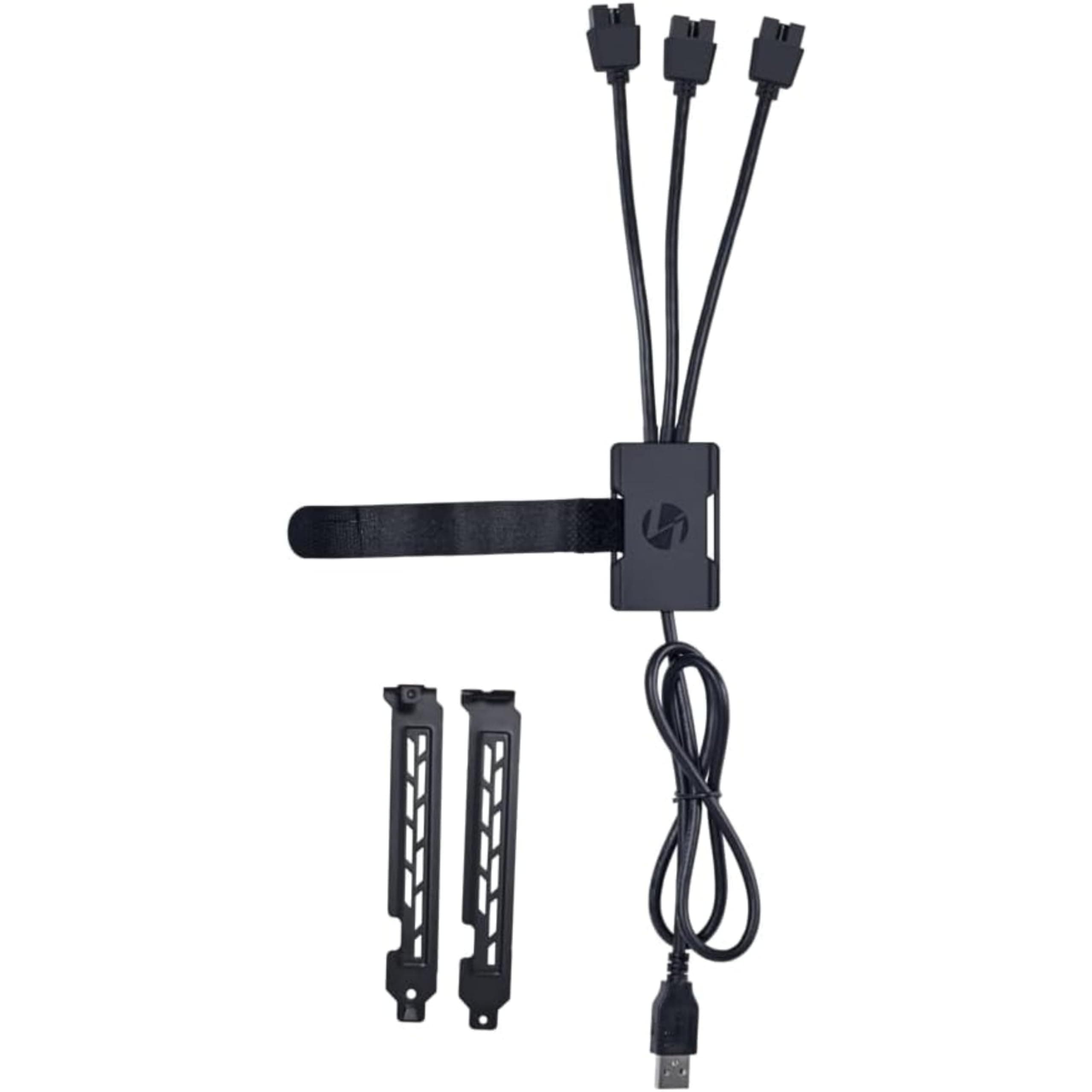 USB 2.0 Internal 1 to 3 Hub (Type A Male Port) Black
