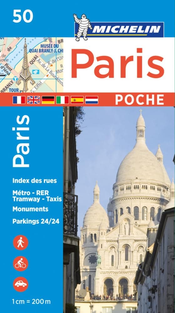 Michelin Paris Pocket Map 50 (Plan Poche)