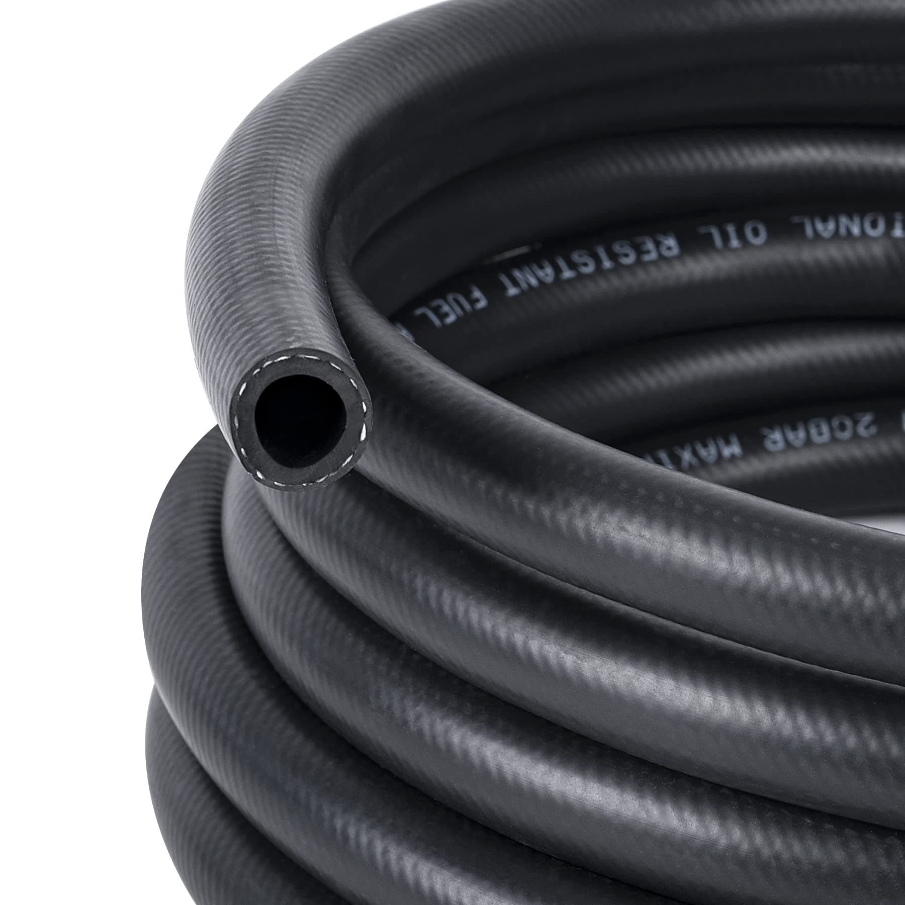 1/2 Inch (12mm) ID Fuel Line Hose 16.4FT NBR Rubber Push Lock Hose High Pressure 300PSI for Automotive Fuel Systems Engines