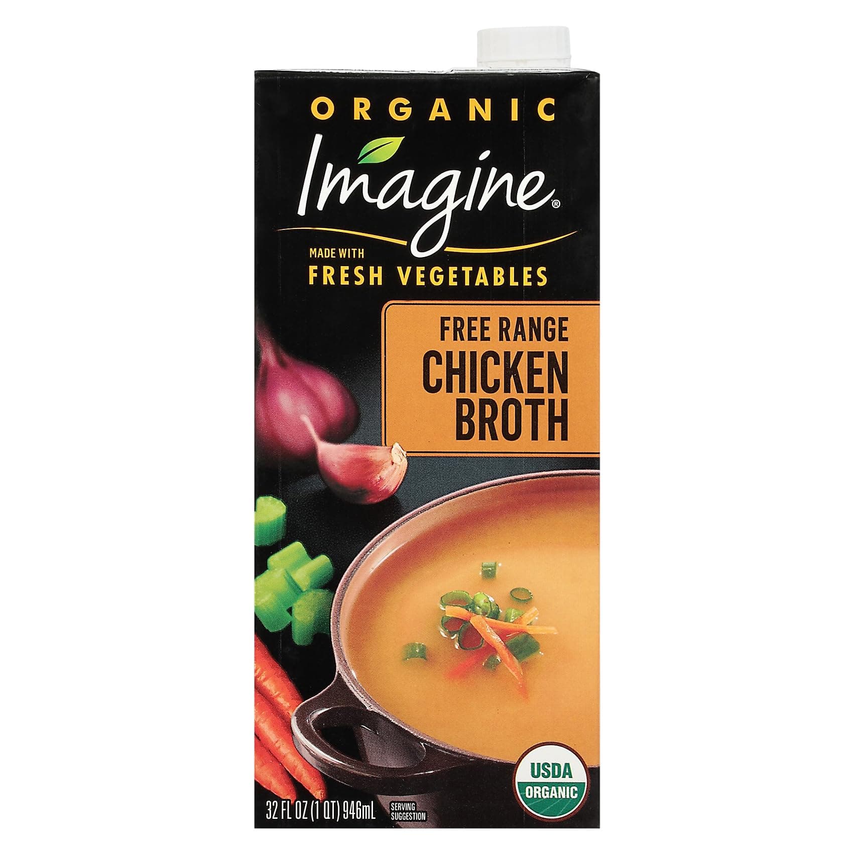 Imagine Organic Broth, Free-Range Chicken, 32 Oz