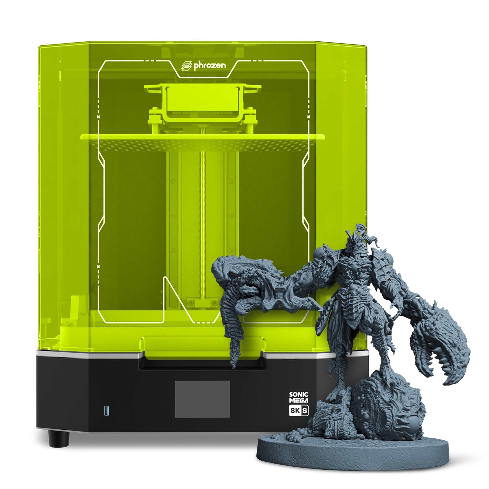 Sonic Mega 8K S LCD/MSLA Resin 3D Printer, 43 µm High Resolution, 15 inch Mono LCD Screen, Fast Production Accurate Details, Large Printing Size L12.99xW7.28xH11.81 Printing Volume