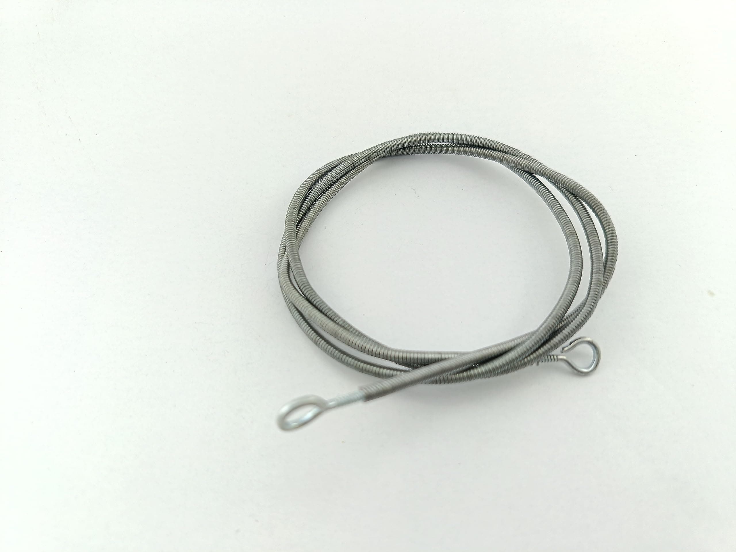 advancedestore Iron 1M Window Net Caravan Steel Semi Sheer Single Panel Curtains Wire Spring Cord Cable Kit with Hooks and Eyes Silver(Moq)