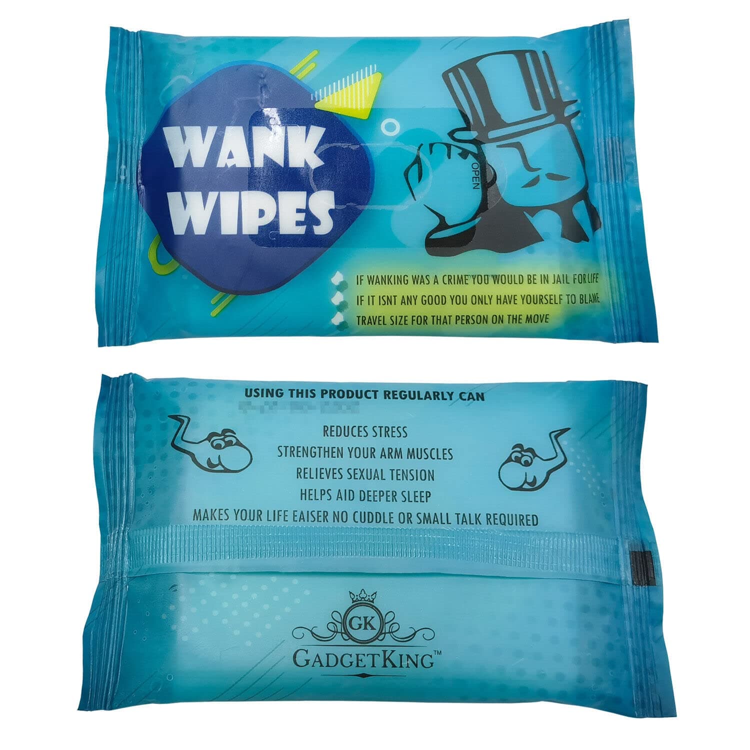 Wank Wipes Tissue Prank Xmas Gift Idea Present for Him Husband Boyfriend Men Man Size Teenager Unusual Prank April Fools Secret Santa 40th 50th 60th 21st Birthday Rude Ladies Her Boss Novelty