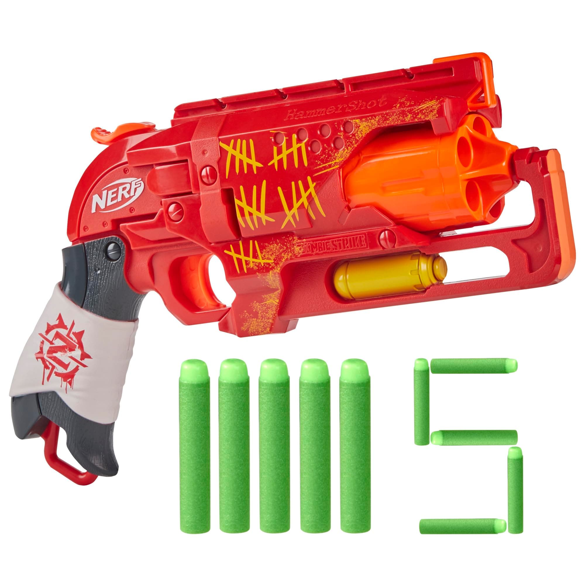 Zombie Strike Hammershot Blaster, Red (Amazon Exclusive)