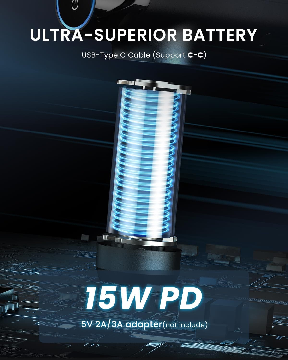 RENPHO Massage Gun with Heat and Cold Function, 12MM Expanding, Percussion Muscle Massage Gun, LED Touch Screen