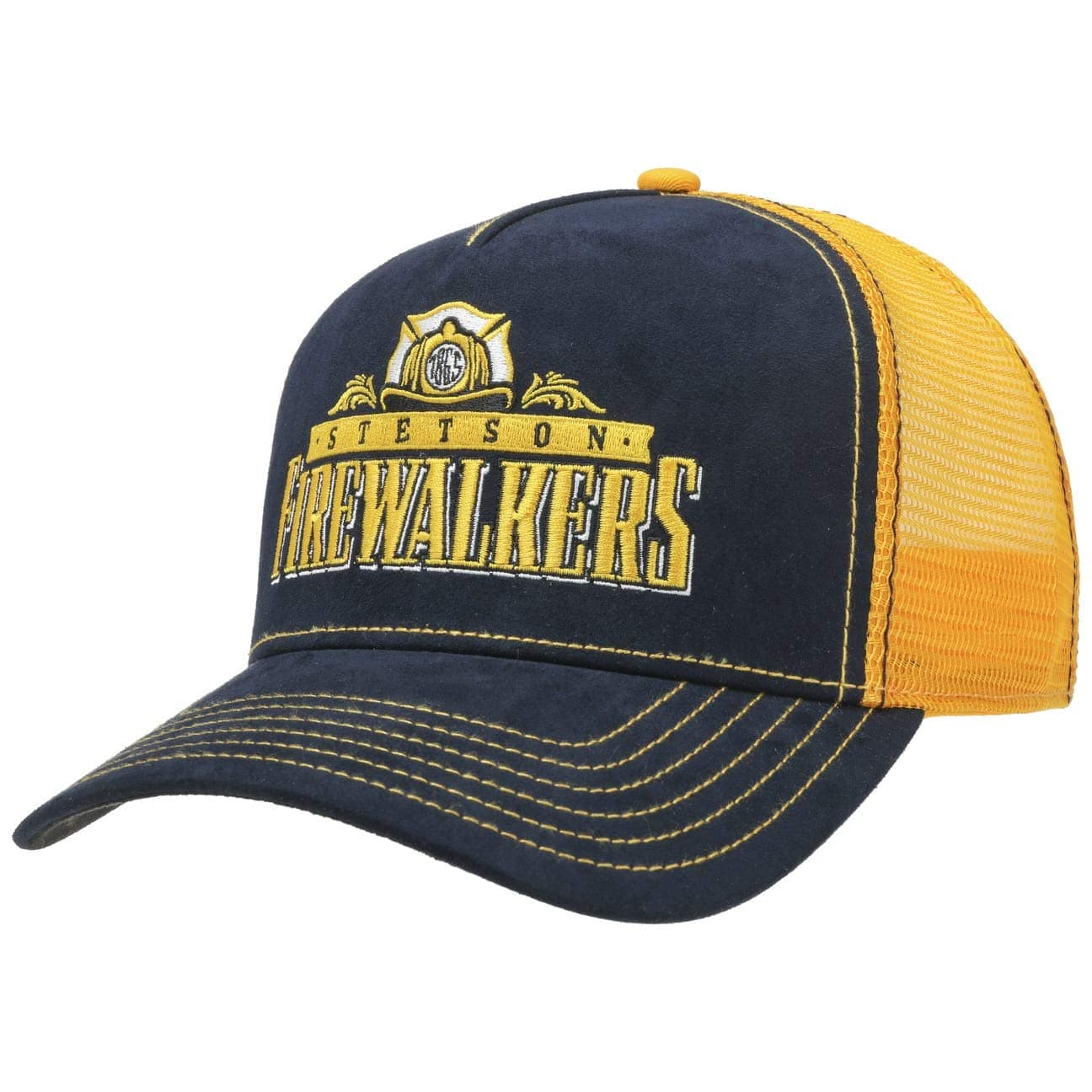 StetsonFirewalkers Trucker Cap Men - Baseball mesh Snapback, with Peak, Lining, Lining Winter Autumn Summer Spring Summer-Winter