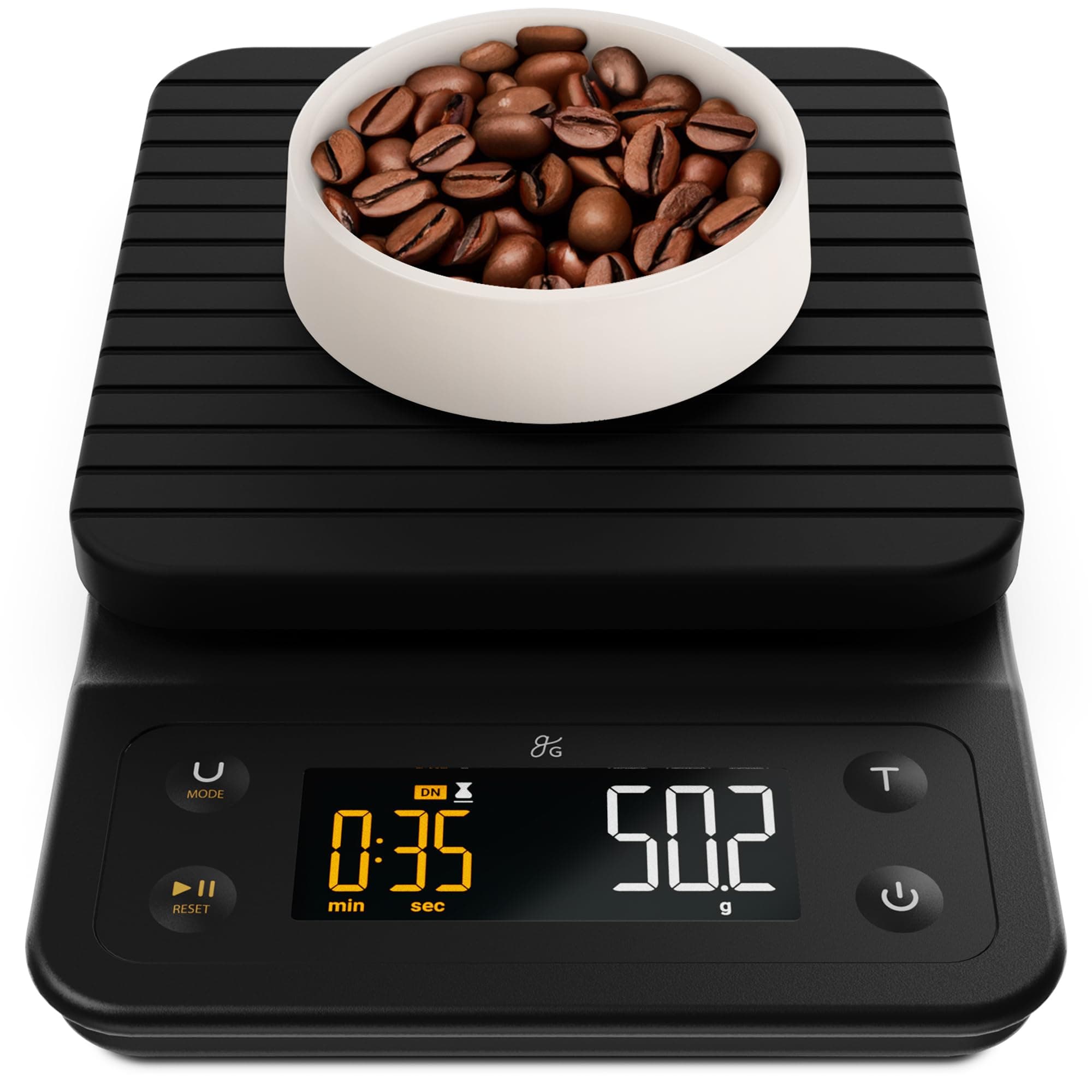 Coffee Scale with Timer – 0.1g Precision Digital Coffee & Espresso Scale for Pour-Over, Coffee Bean Weighing, Barista Brewing, Waterproof Cover, 3kg Capacity (Onyx Black)