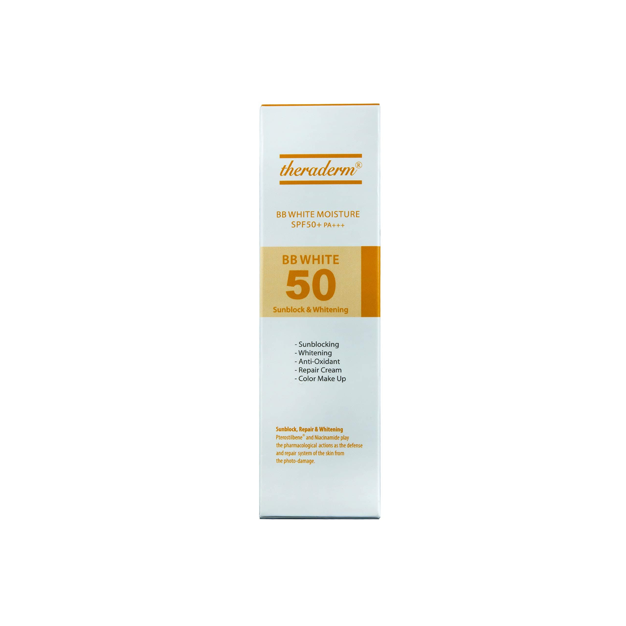 Theraderm BB White Sunscreen SPF 50+, 20g Cream