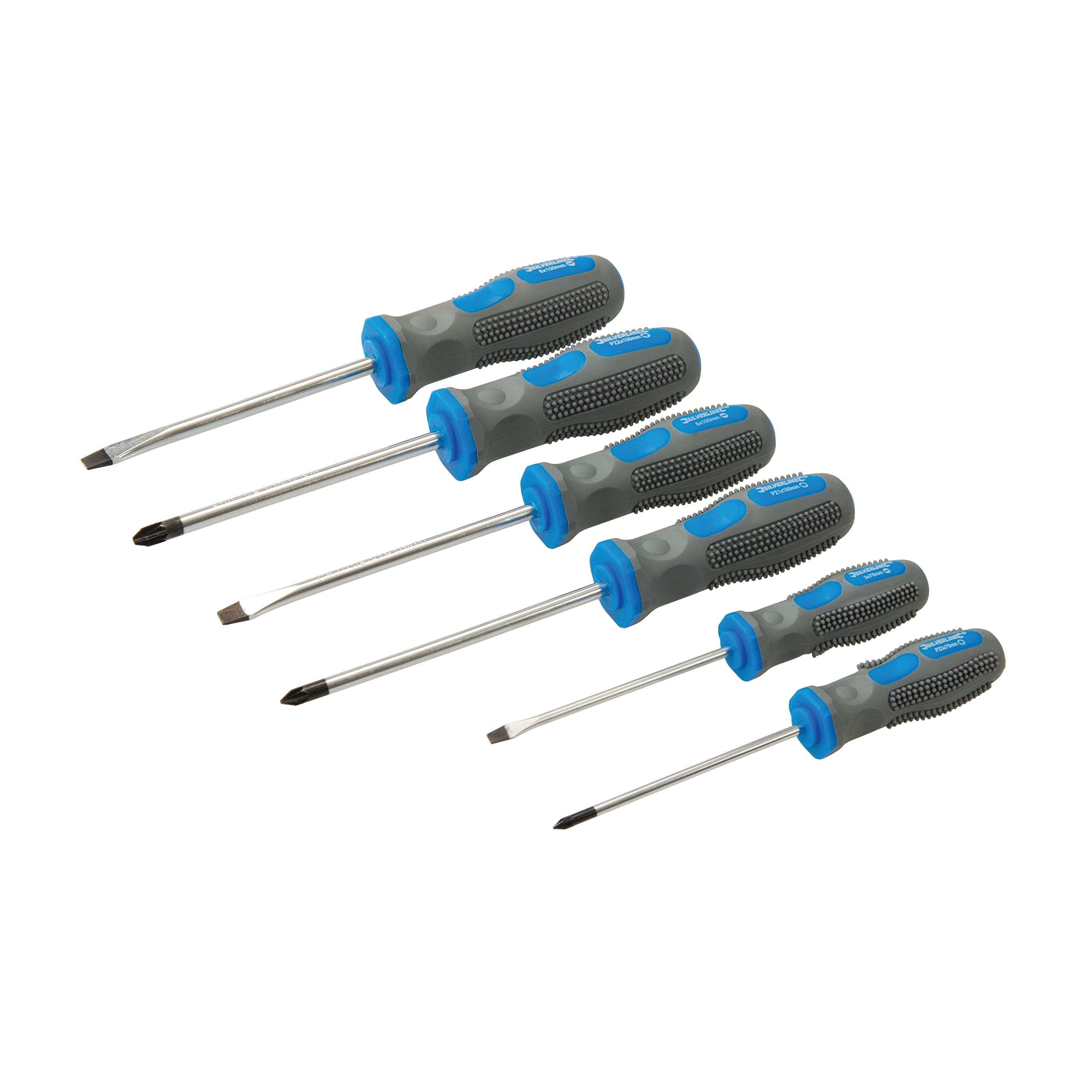 General Purpose Screwdriver Set 6pce (546524), Blue & Grey