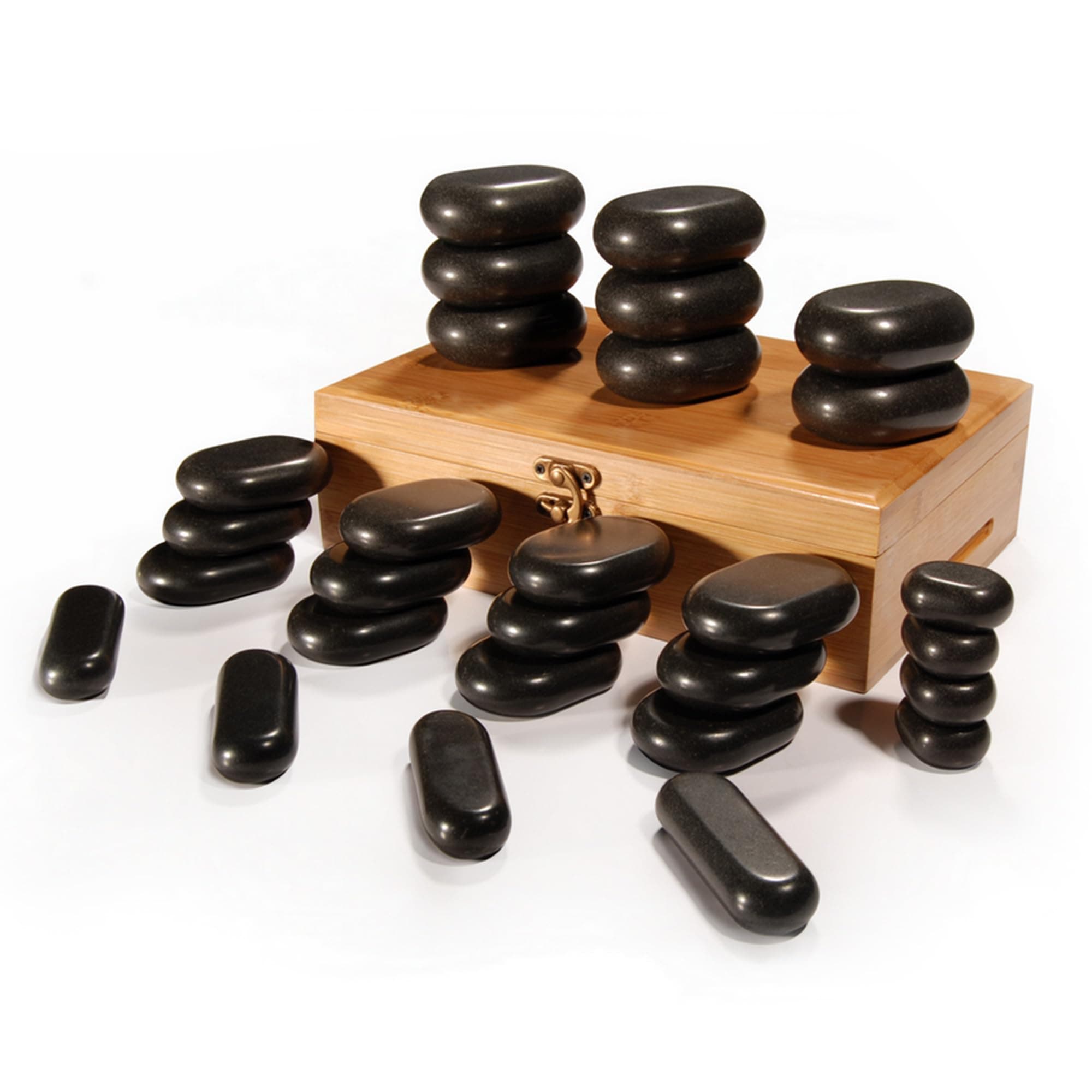 Master Massage 28 Piece Hot Stone Set 100% Basalt Rocks For Body Massage