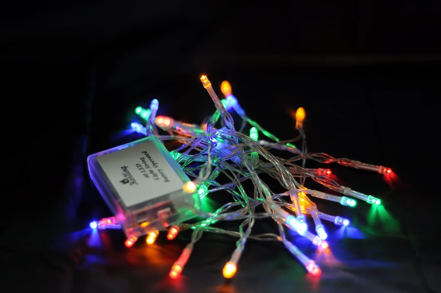 Battery Operated Multicolor 40 LED Fairy Light String Wedding Party Xmas Christmas Decorations(Multicolor)