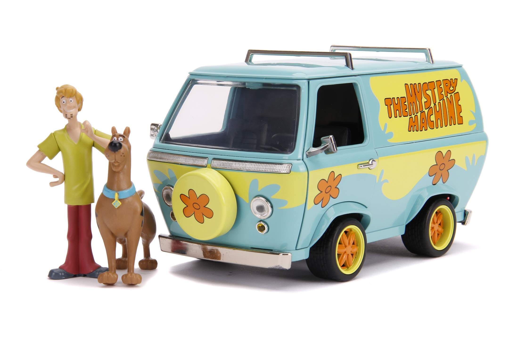 SCOOBY DOO MYSTERY MACHINE 1:24 SCALE DIE-CAST REPLICA WITH SCOOBY AND SHAGGY FIGURES