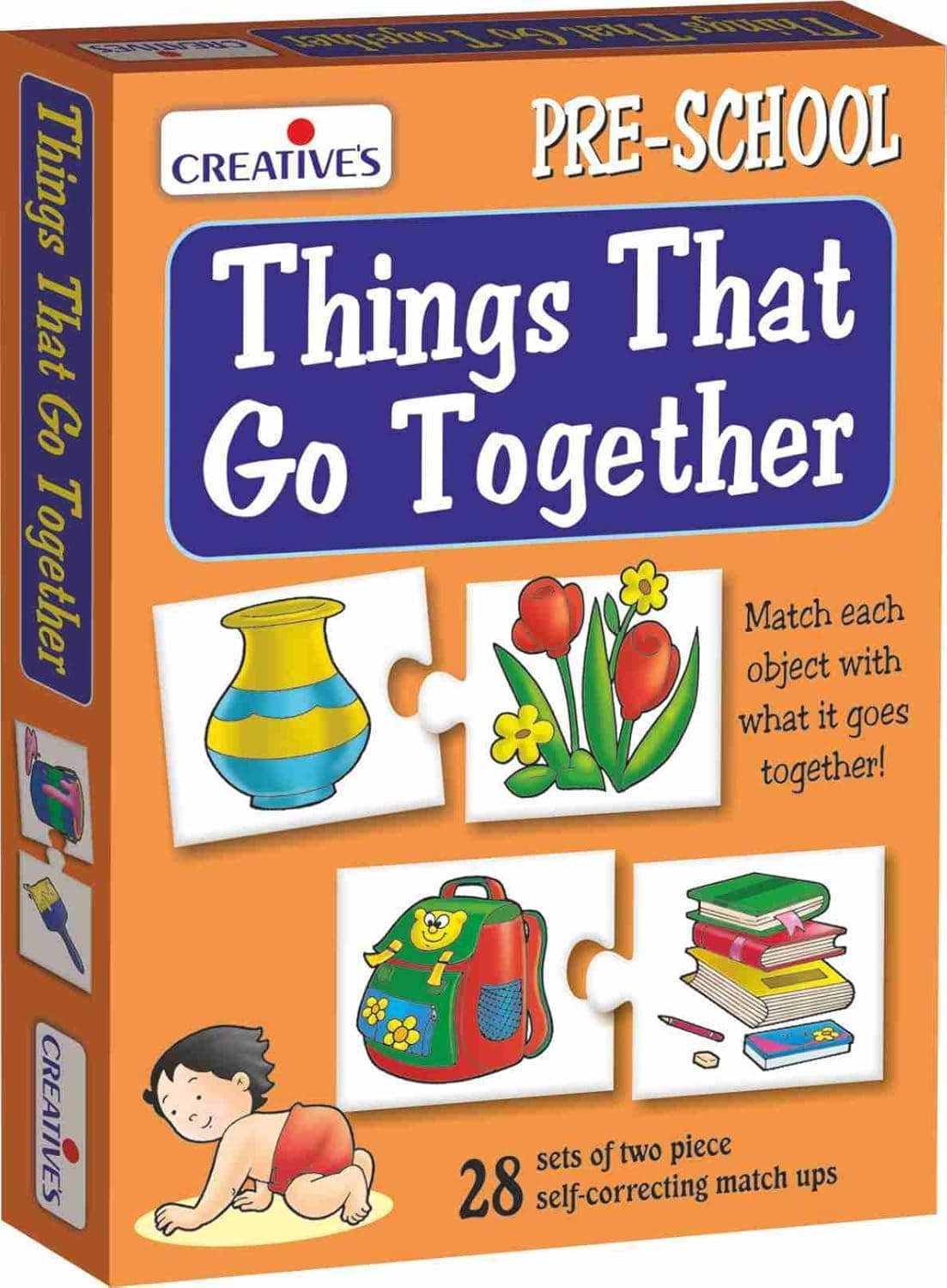 Creative’s Things that Go Together Educational Puzzle for Kids | Preschool Learning Toy | Early Learning & Matching Game | Self-Correcting Puzzles | Ages 3 & Up