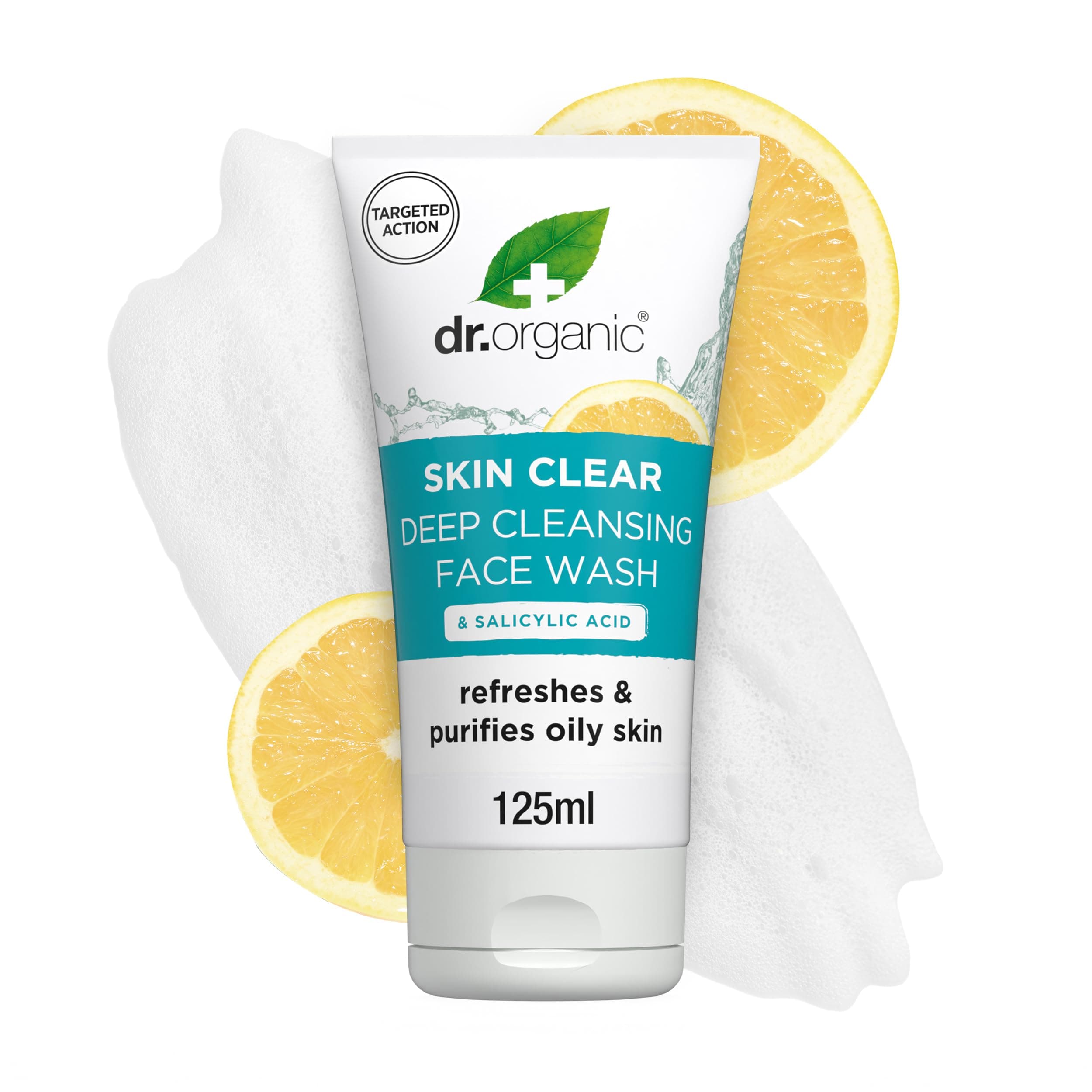 5 in 1 Skin Clear Tea Tree Deep Pore Cleansing Face Wash | Infused with Grapefruit Extract and Salicylic Acid | For Spots, Pores, Oil & Shine Control and Clearer Skin | 125ml
