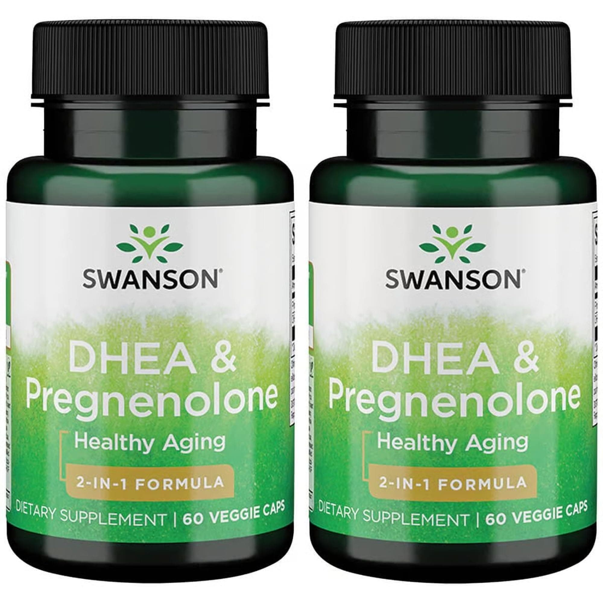 Swanson Dhea and Pregnenolone Complex 60 Veg Capsules (2 Pack)