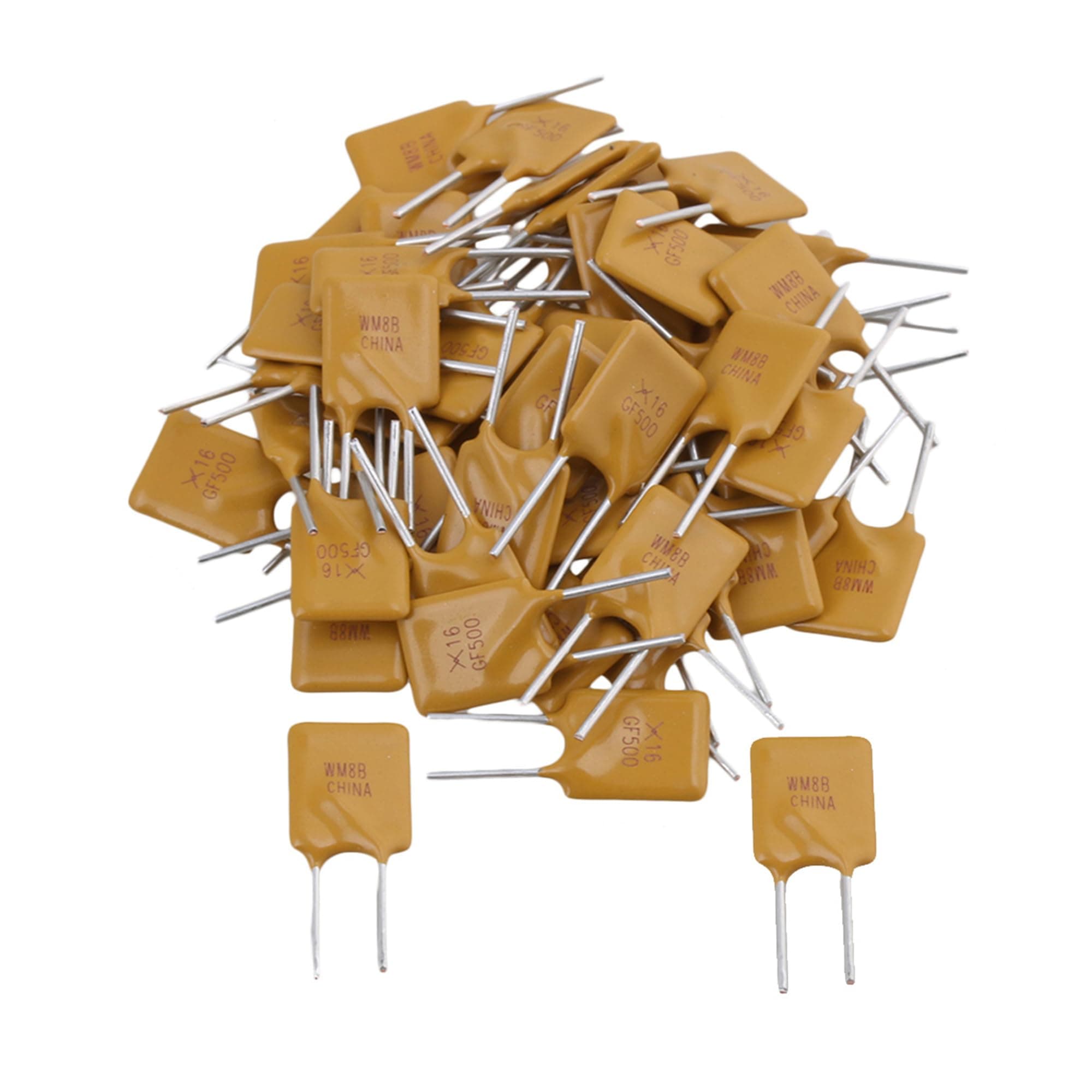 50pcs 5A 16V RGEF500 PolySwitch Resettable Fuse Switch Fuses Polyfuse Blue Silver