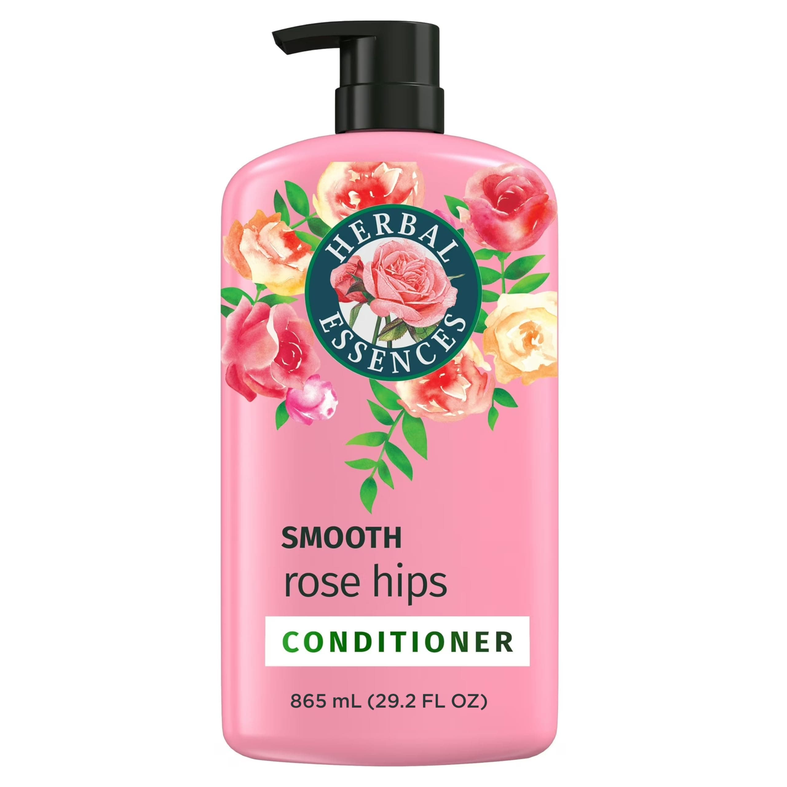 Conditioner, Rose Hips- Smooth Collection, Shiny Hair with Vitamin E & Jojoba, Safe for Color Treated Hair, Floral Scent, Cruelty-Free, Dermatologist-Tested, 29.2 Fl Oz