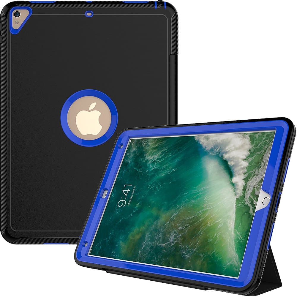 TIMSAM iPad Pro 10.5 Case,Hybrid Shockproof Rugged Drop Protection Smart Case with Auto Sleep Wake Function Full Body Protective for Apple iPad Pro 10.5 Inch (Blue)