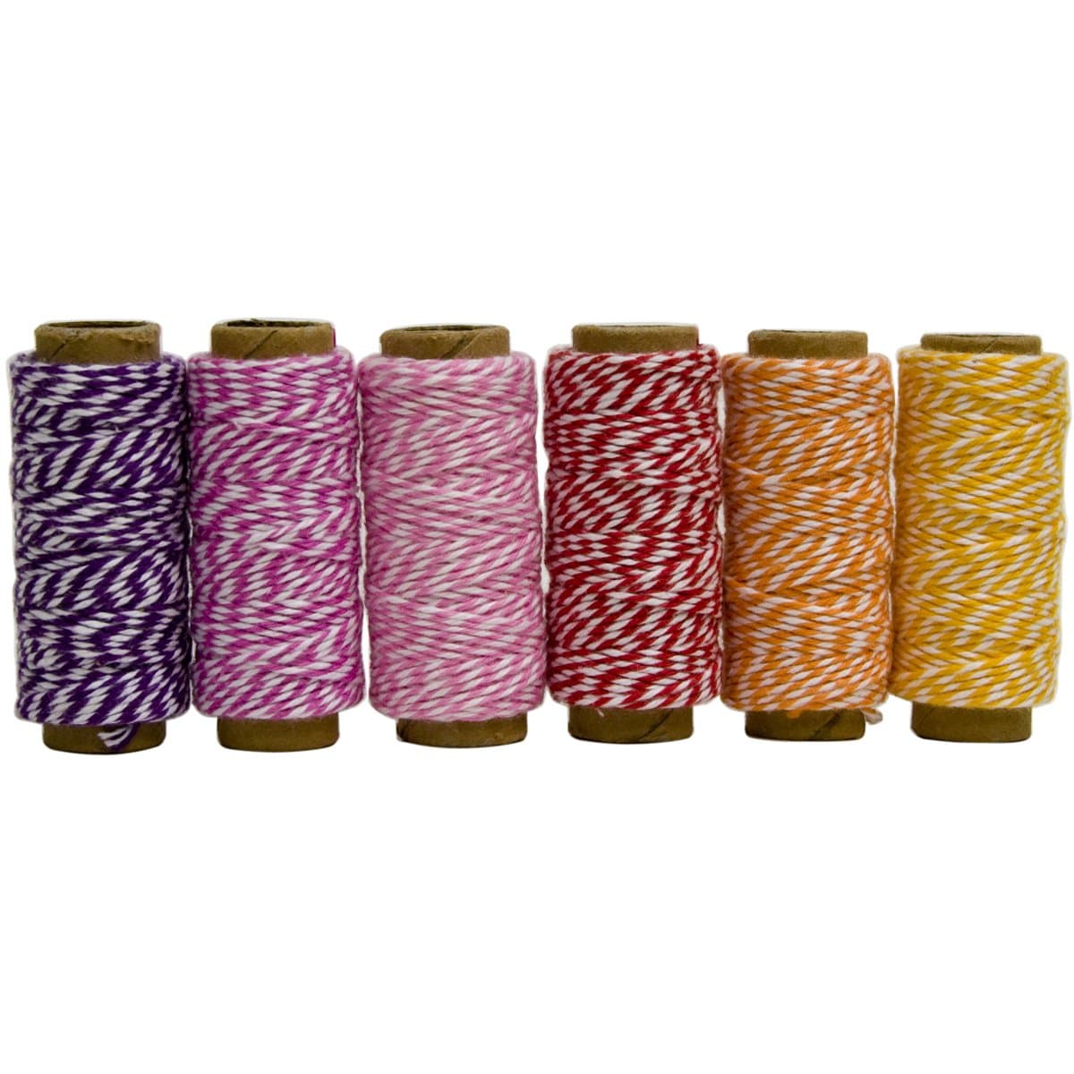 Hemptique Baker's Twine Mini Spool Spring Fling, 6-Pack