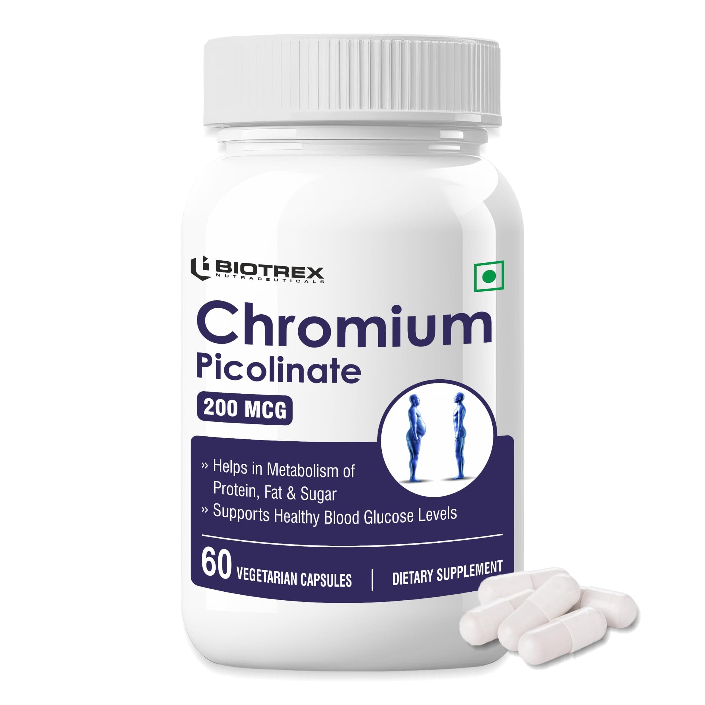 Biotrex Nutraceuticals Chromium Picolinate 200 mcg - 60 Capsules