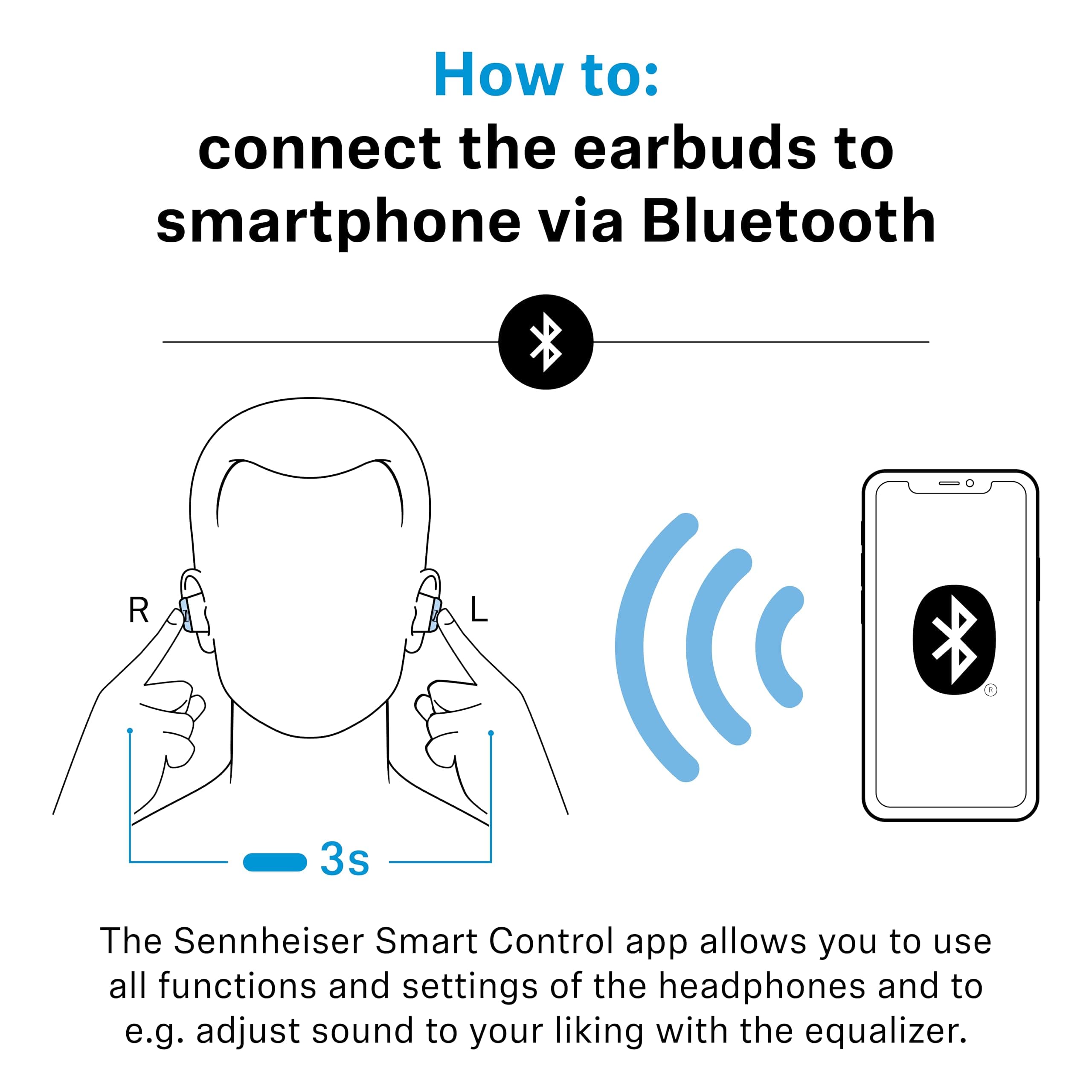 Sennheiser MOMENTUM True Wireless 4 Smart Earbuds with Bluetooth 5.4, Crystal-Clear Sound, Comfortable Design, 30-Hour Battery Life, Adaptive ANC, LE Audio and Auracast - Black Copper